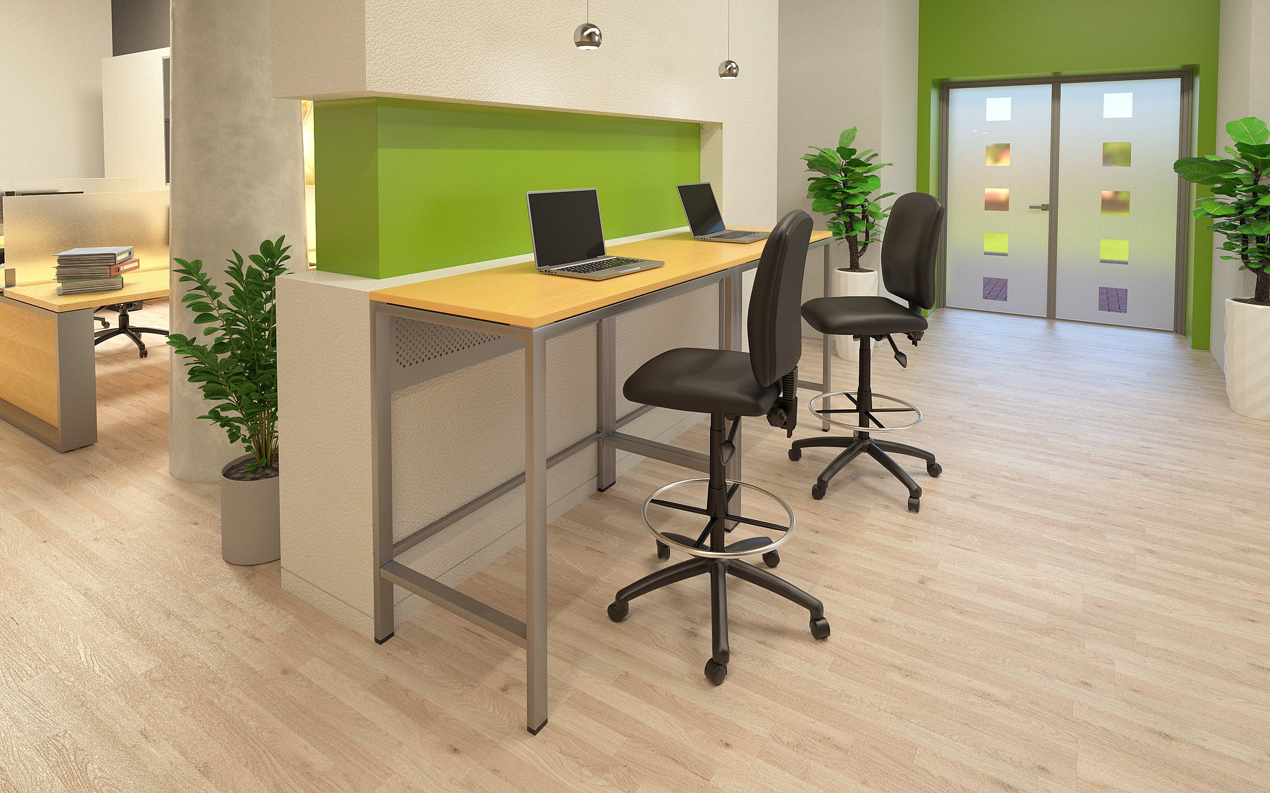 Boss Office Products Black Multifunction Drafting STool - Image 7