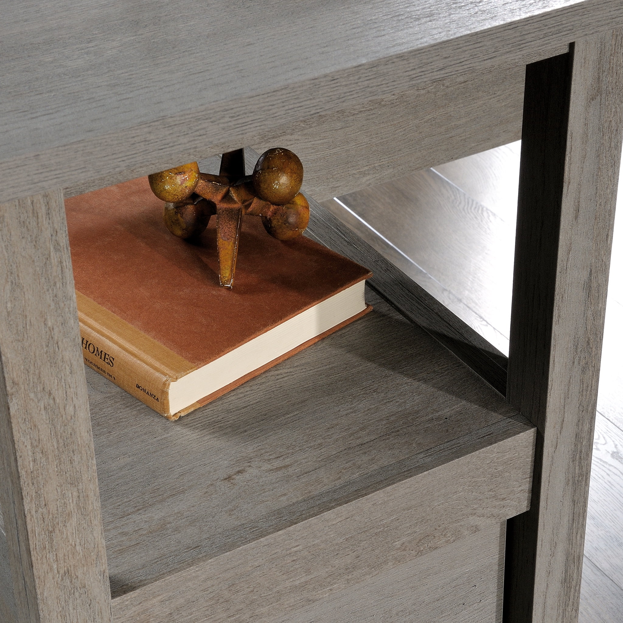 Sauder Cannery Bridge L-Shaped Writing Desk, Mystic Oak Finish - Image 11