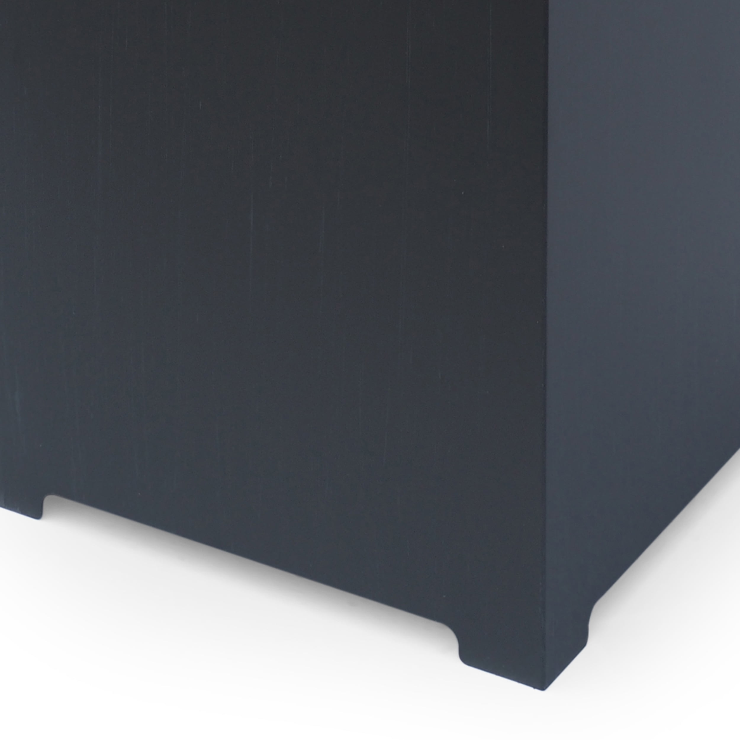 Reign Outdoor Rectangular Iron Gas Fire Pit , Dark Grey - Image 6