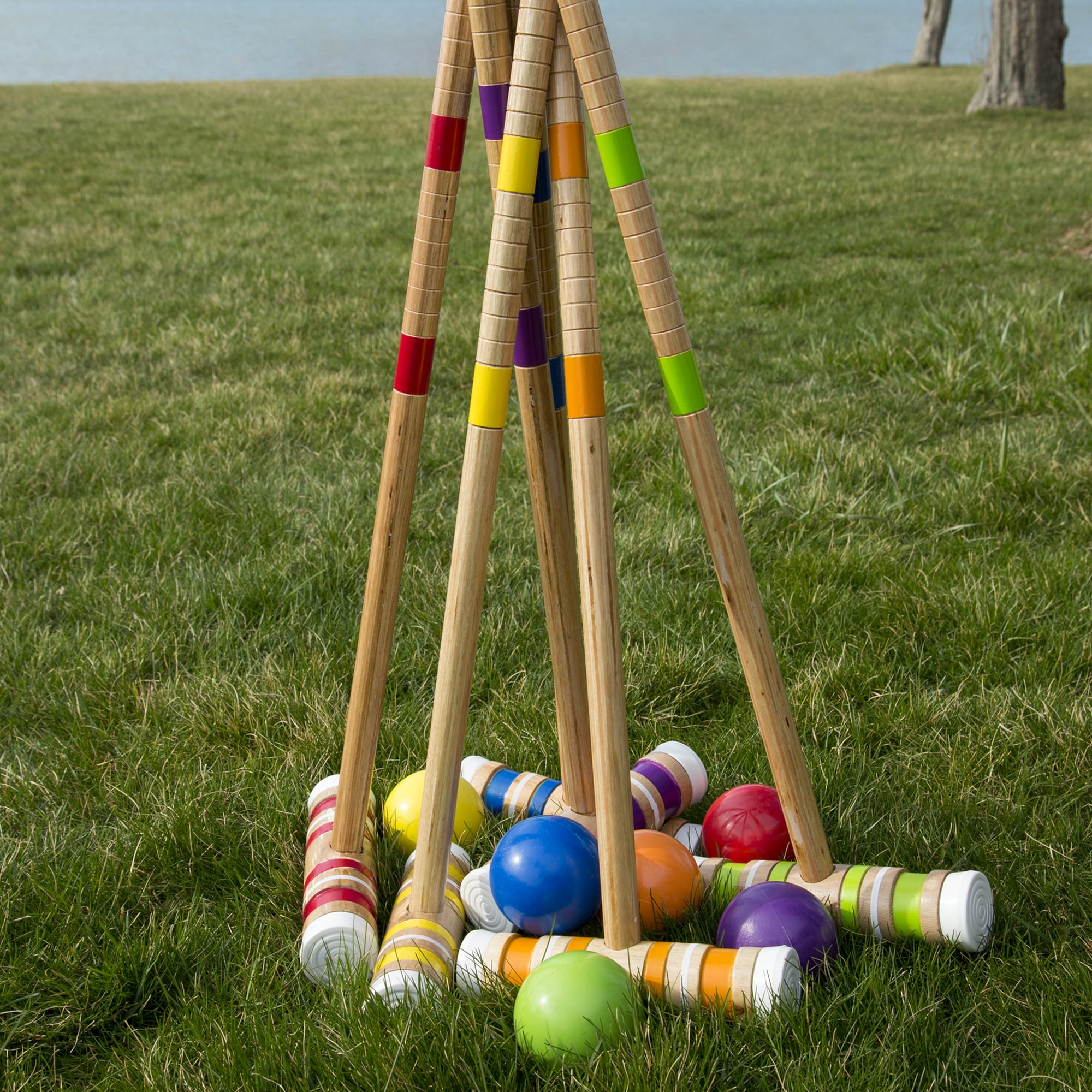 Complete Croquet Set with Carrying Case 6 Players by Hey! Play! - Image 2