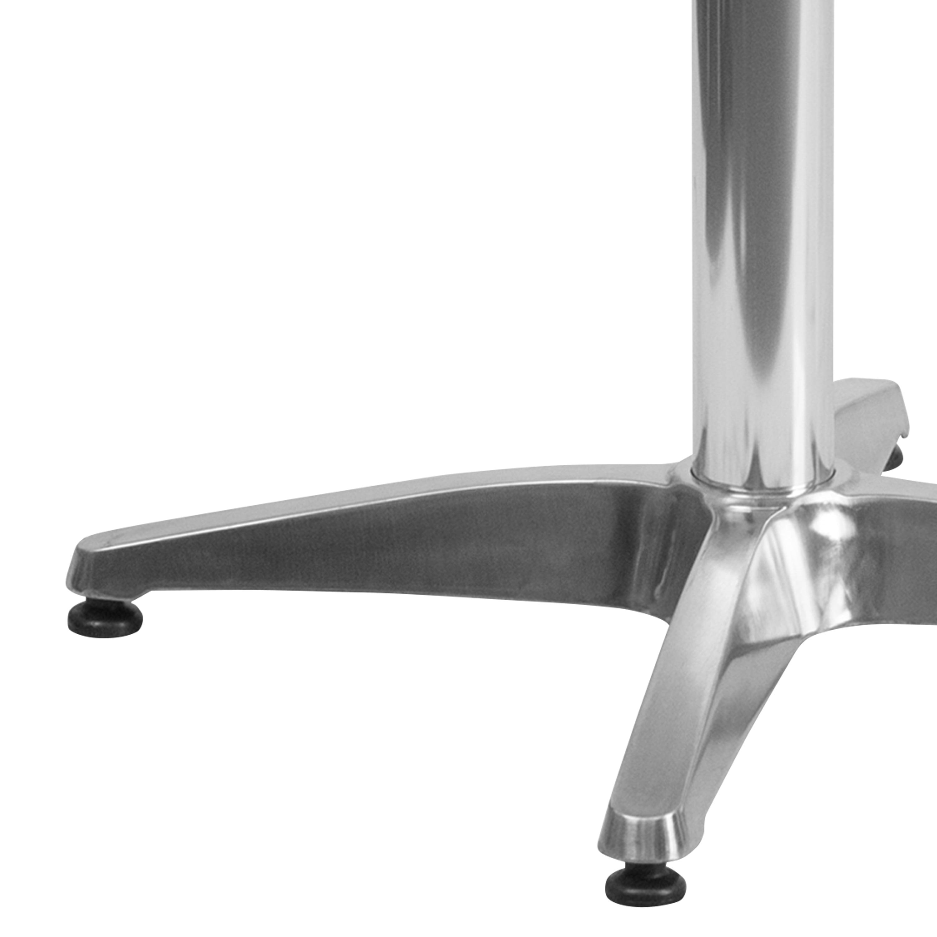 Flash Furniture Mellie 31.5'' Round Aluminum Indoor-Outdoor Table with Base - Image 8