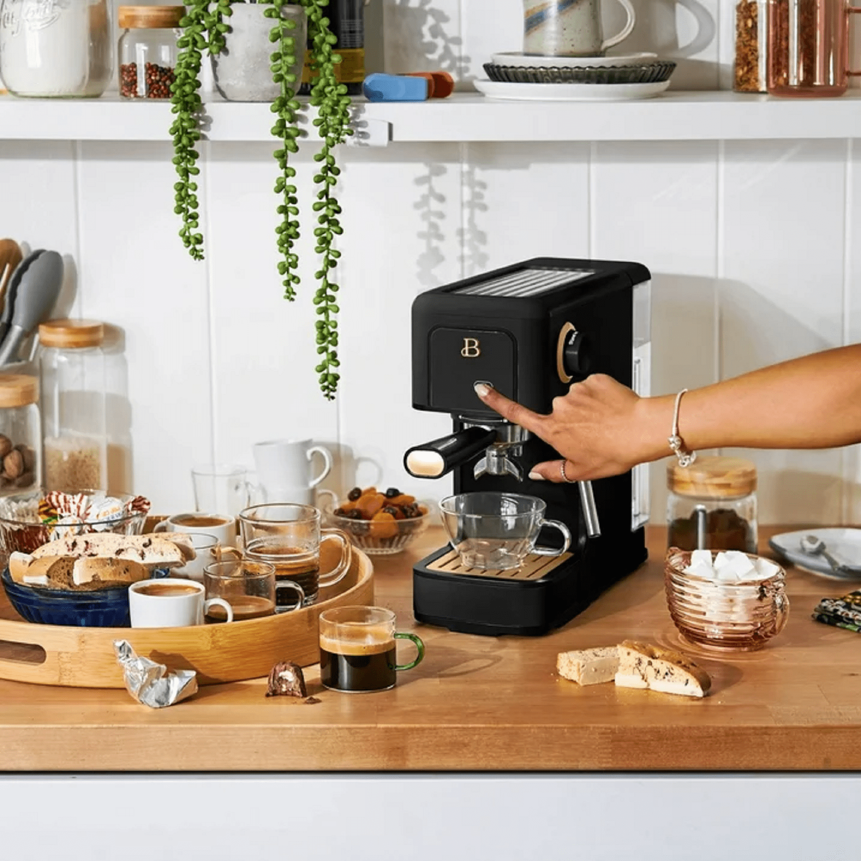 Beautiful 19415 Slim Espresso Maker with 20-Bar Pressure, Black Sesame by Drew Barrymore - Image 17