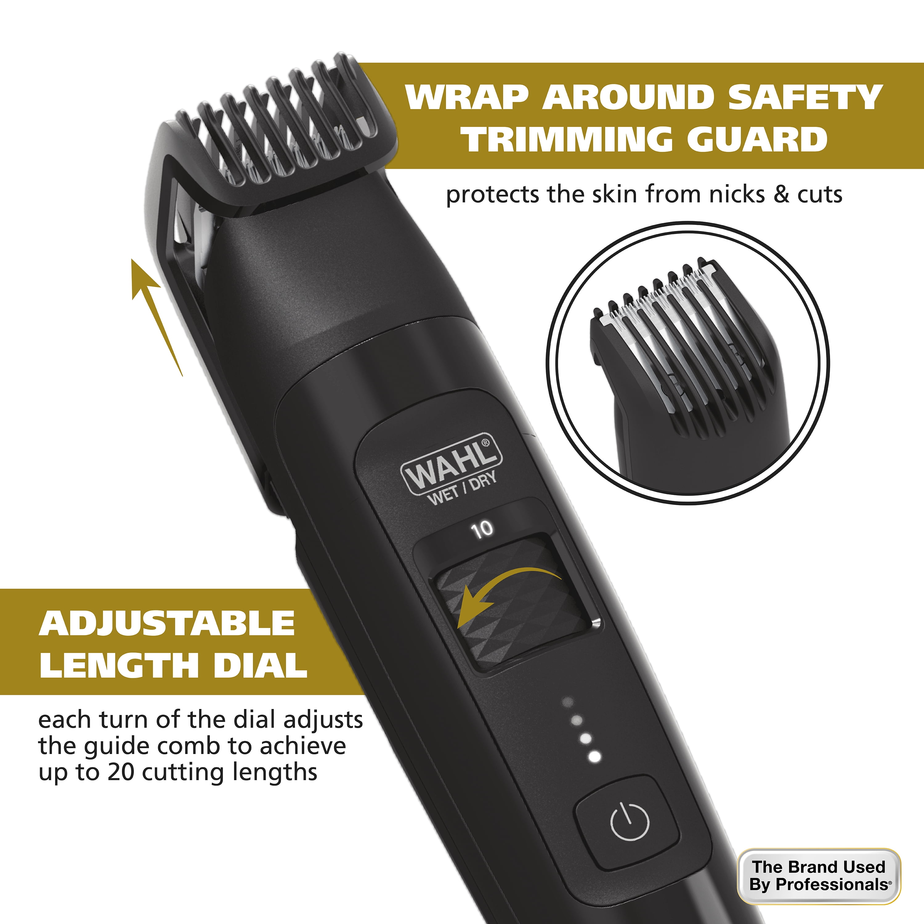 Wahl Manscaper Rechargeable Body Groomer for Men, Waterproof, Lithium Ion Battery, 1pc, Black - 5618-100 - Image 4