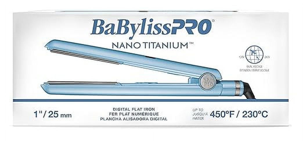 BaBylissPRO Nano Titanium 1" Digital Flat Iron Hair Straightener - Image 7