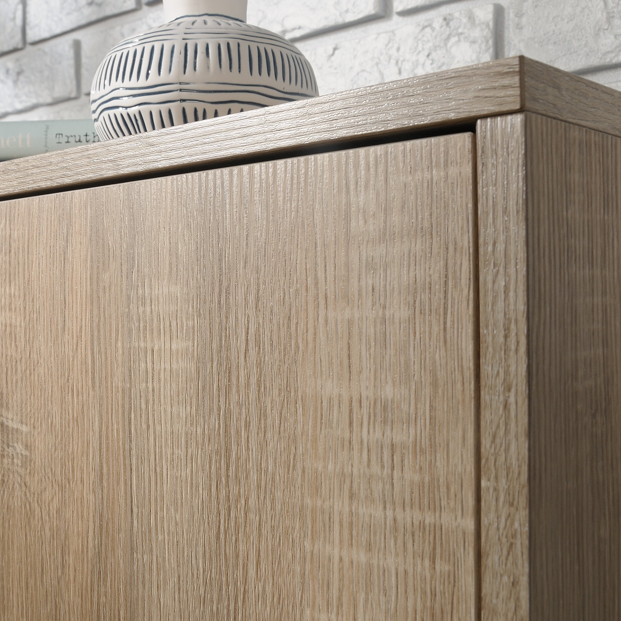 Sauder Curiod Storage Cabinet, Charter Oak Finish - Image 3