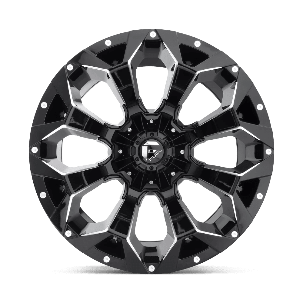 Fuel 1PC Aluminum Rim D576 ASSAULT 18X9in Gloss Black Milled Finish, D57618902645 - Image 2
