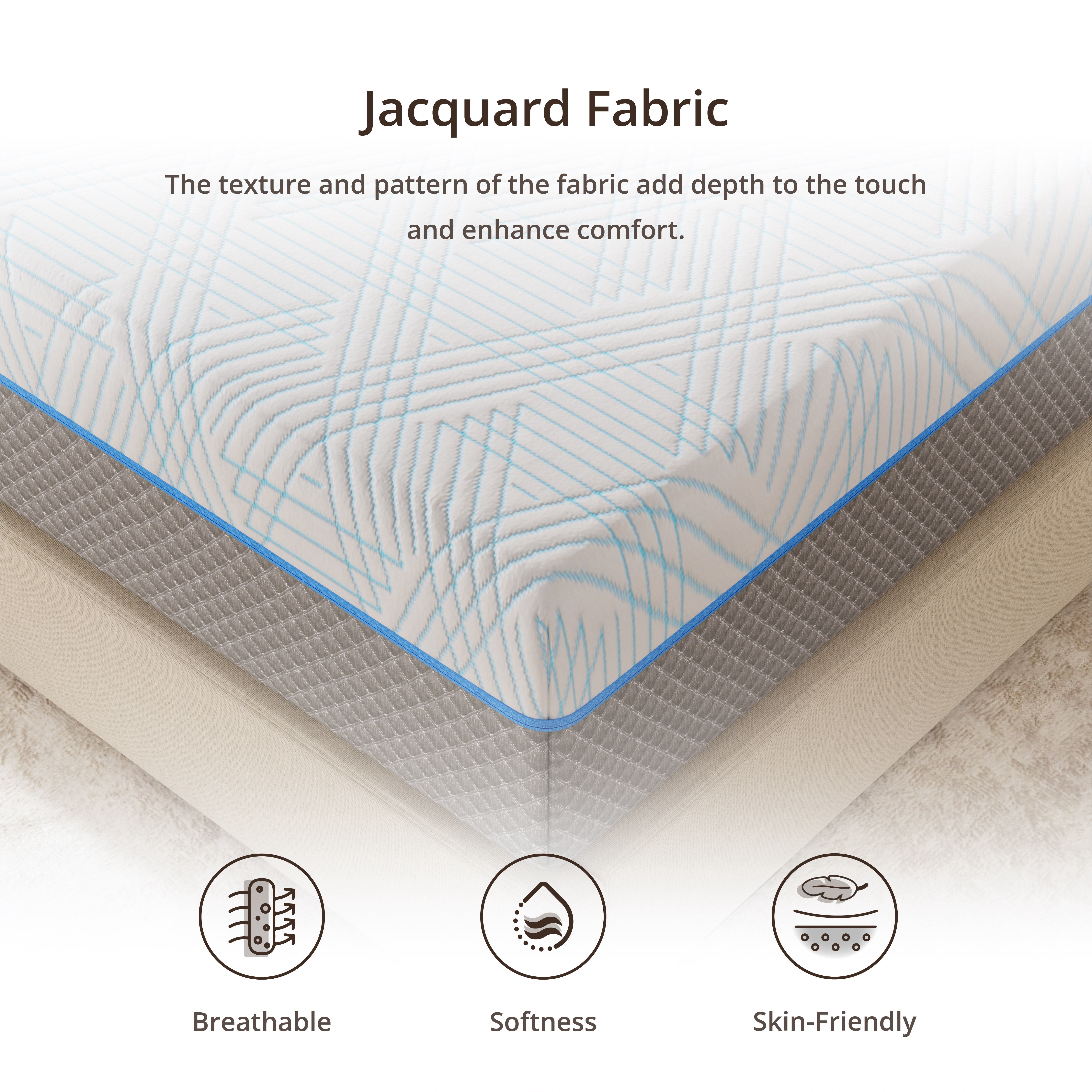 EGOHOME Queen Mattress, Gel Memory Foam 10" Mattress in a Box, Ego Serenity - Image 8