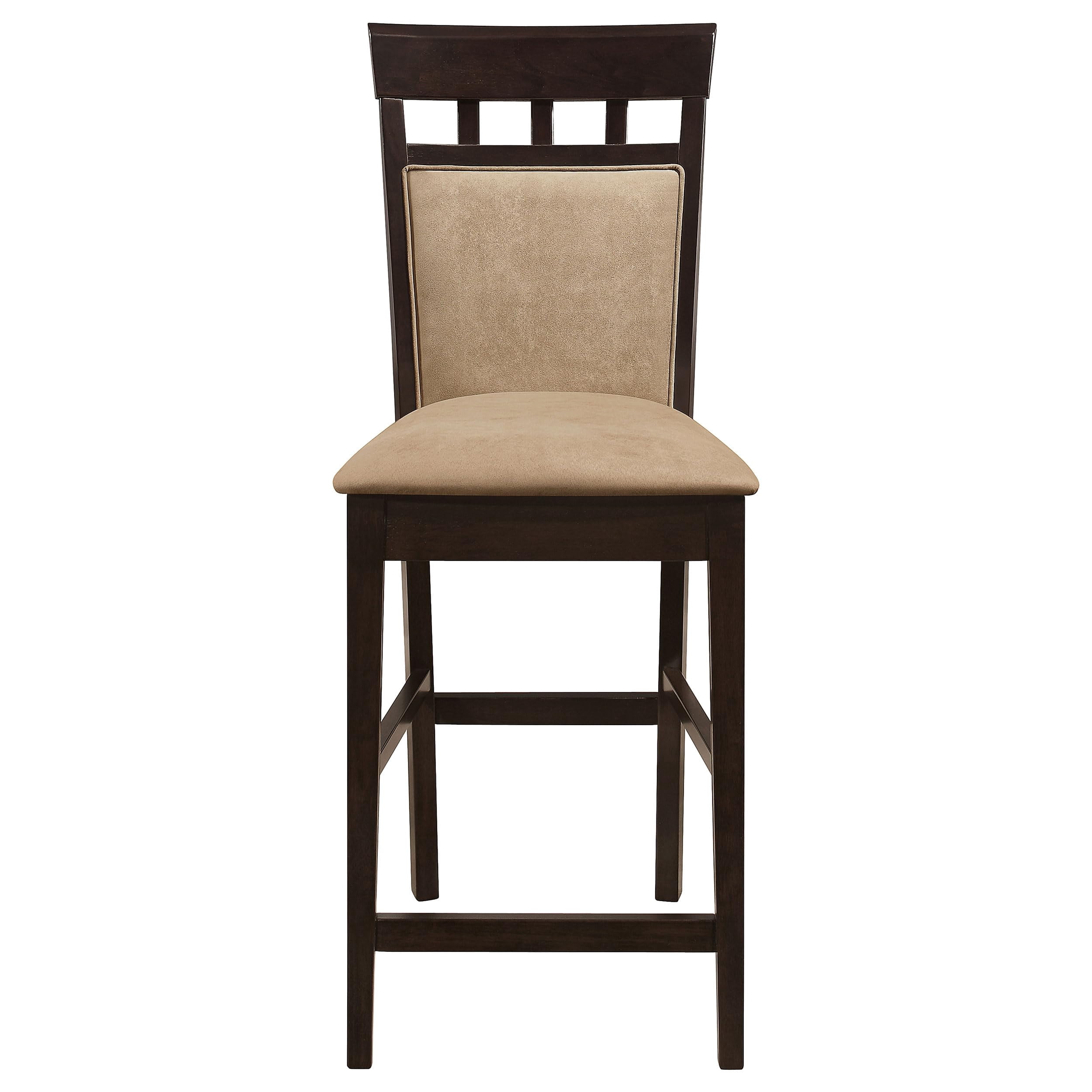Gabriel Upholstered Counter Height Stools Cappuccino and Beige (Set of 2) - Image 3