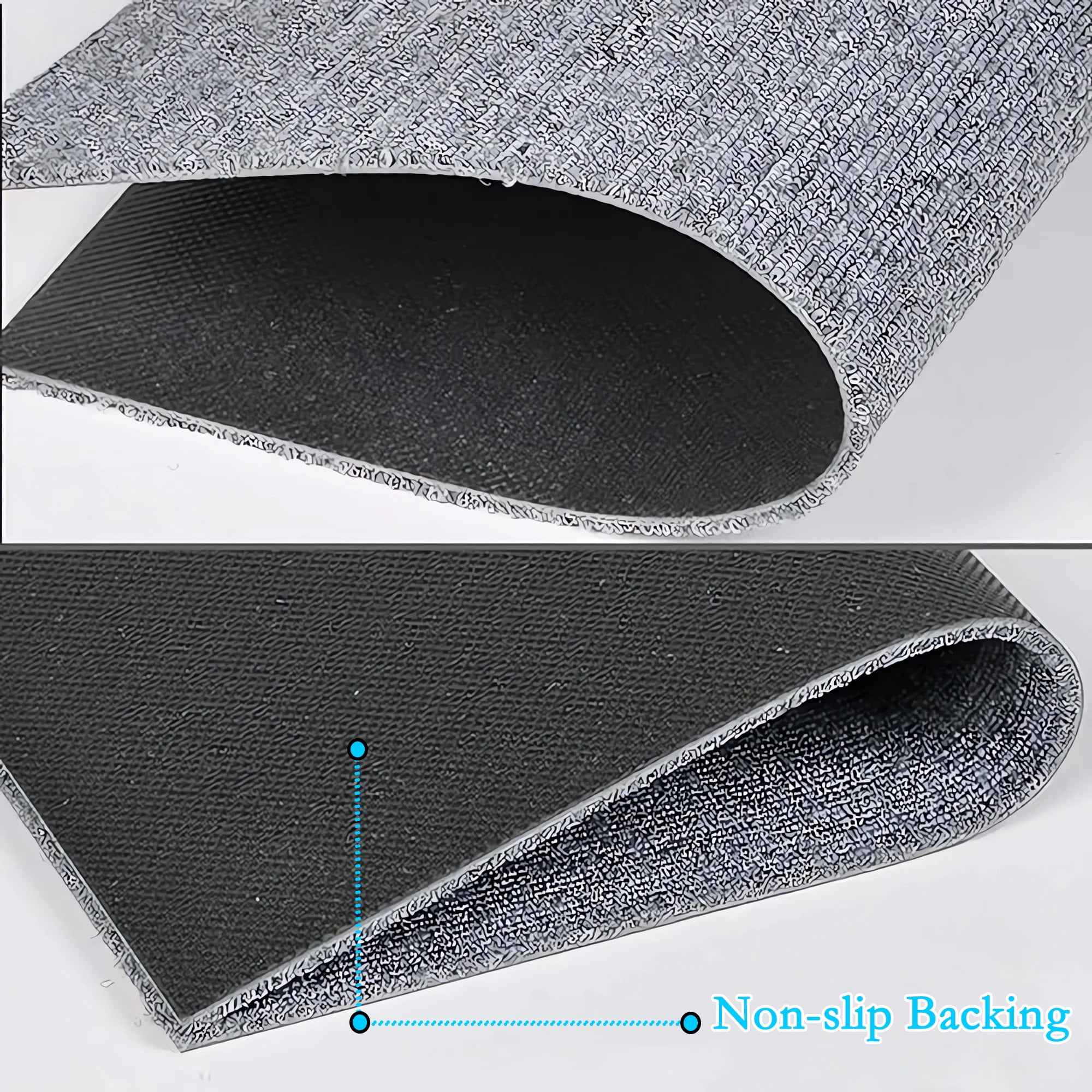 Petoto 20"x 20" Carpet Tile 20 Tiles/54 sq Ft Indoor Outdoor Squares Carpet Floor with Adhesive Stickers, Grey - Image 3