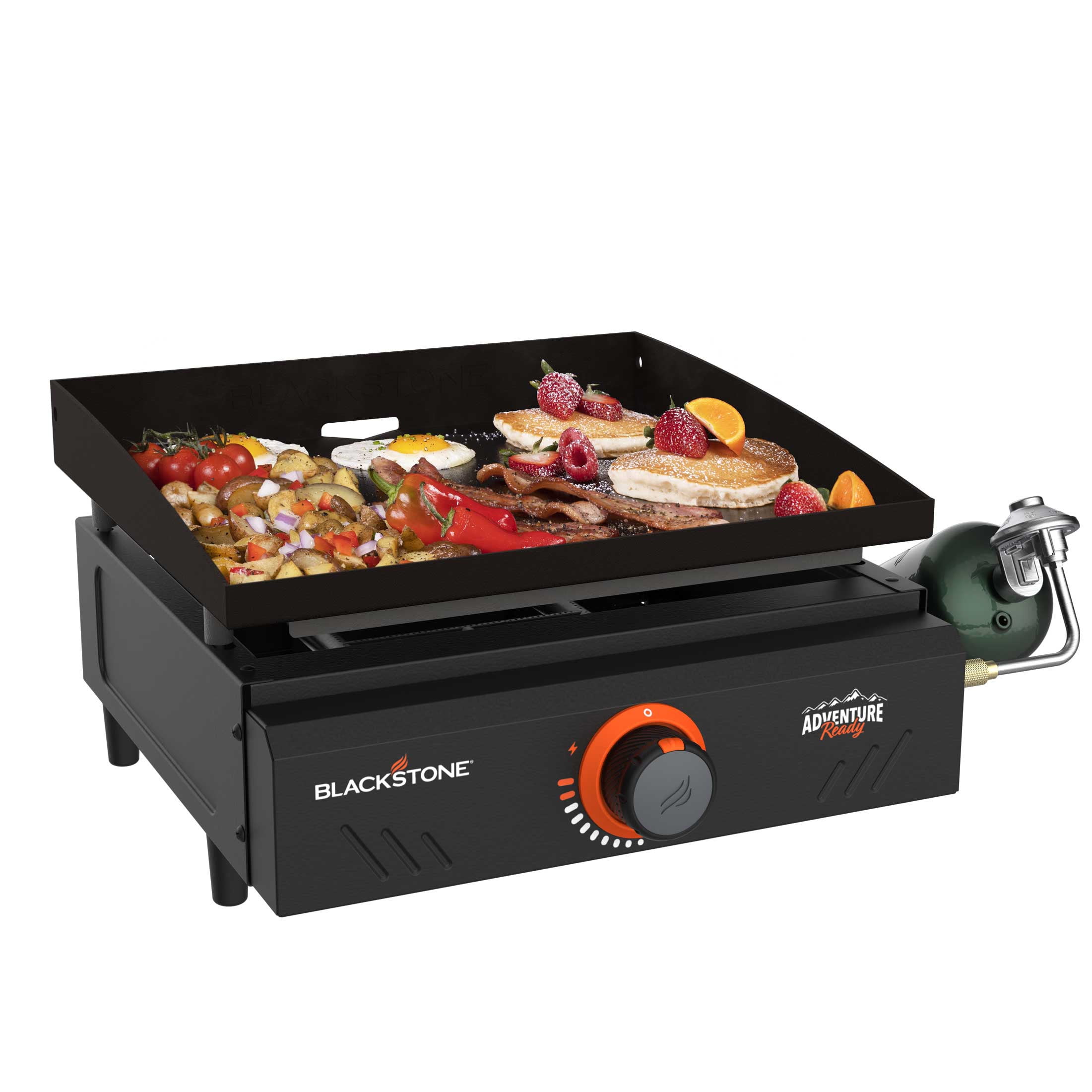 Blackstone Adventure Ready Single Burner 17” Tabletop Griddle with Non Slip Feet with Protective Soft Cover - Image 2