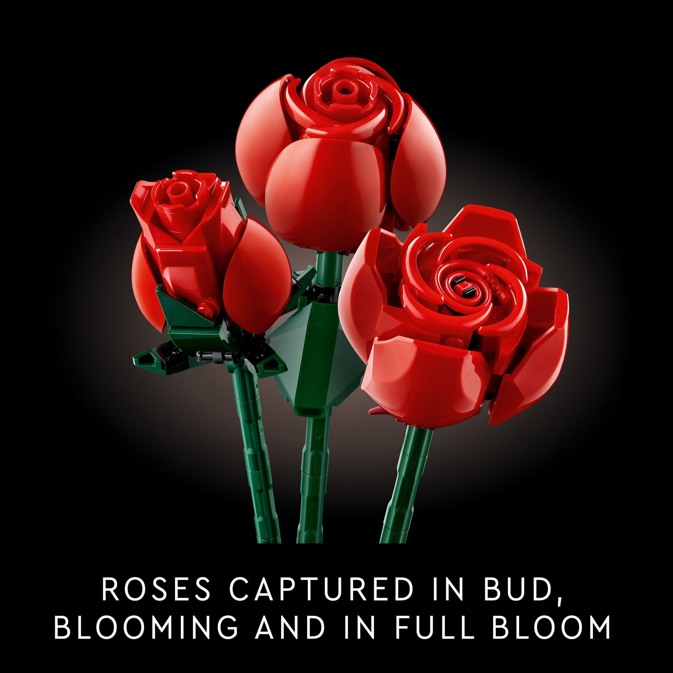 LEGO Botanicals Bouquet of Roses Artificial Flowers - Fake Red Roses Building Set for Adults, Ages 18+ - Wedding Decor for Table Display - Gift for Wedding, Bridesmaid - 10328 - Image 2