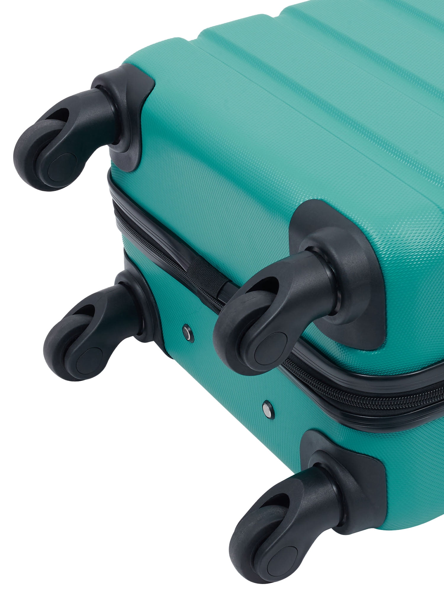 Wrangler 20-inch Rolling Hard Side Carry-on Spinner Luggage, Teal - Image 2