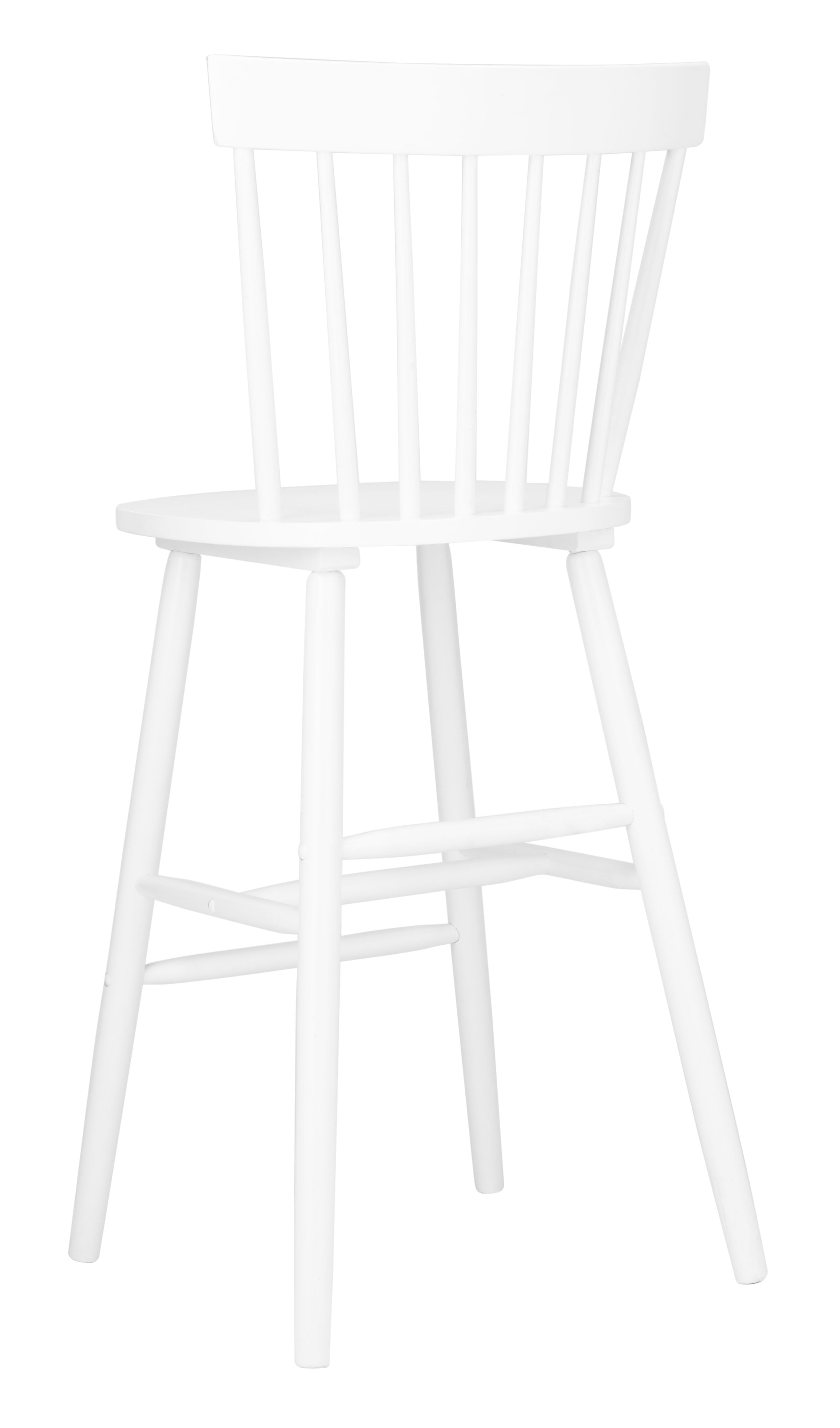 SAFAVIEH Providence Solid Spindle Back Bar Stool with Footrest, White - Image 6