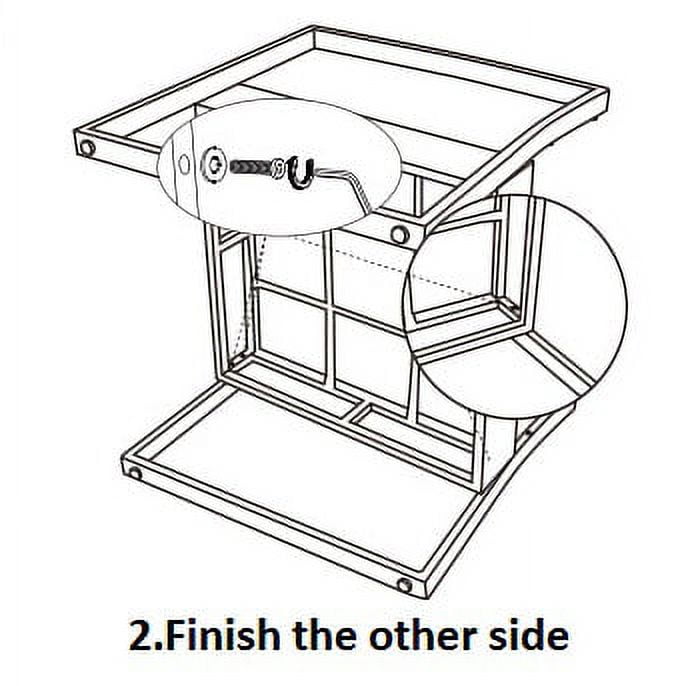 Vineego 3 Pieces Bistros Sets Outdoor Wicker Patio Furniture Sets PE Rattan Chairs Conversation Sets with table, Red - Image 10