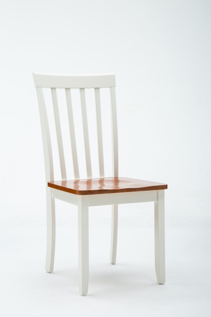 Boraam Bloomington 5-Piece Dining Room Set - Cream/Honey Oak Finish - Image 4