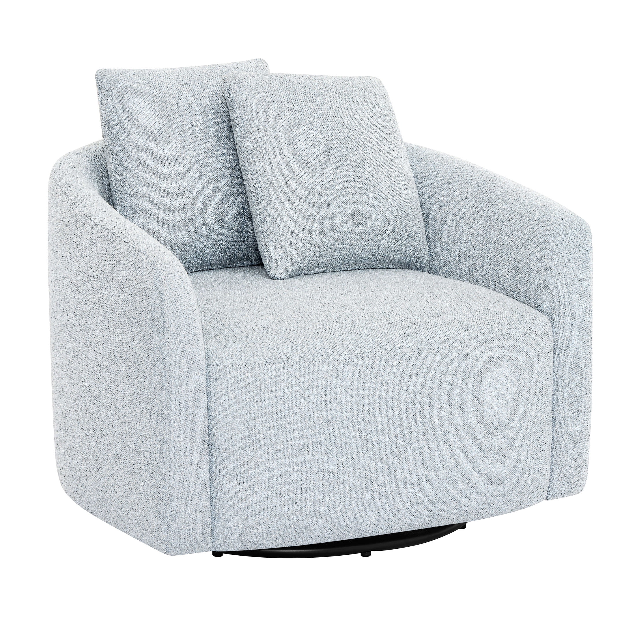 Beautiful Drew Kids Accent Chair by Drew Barrymore, Cornflower Bouclé Fabric - Image 12