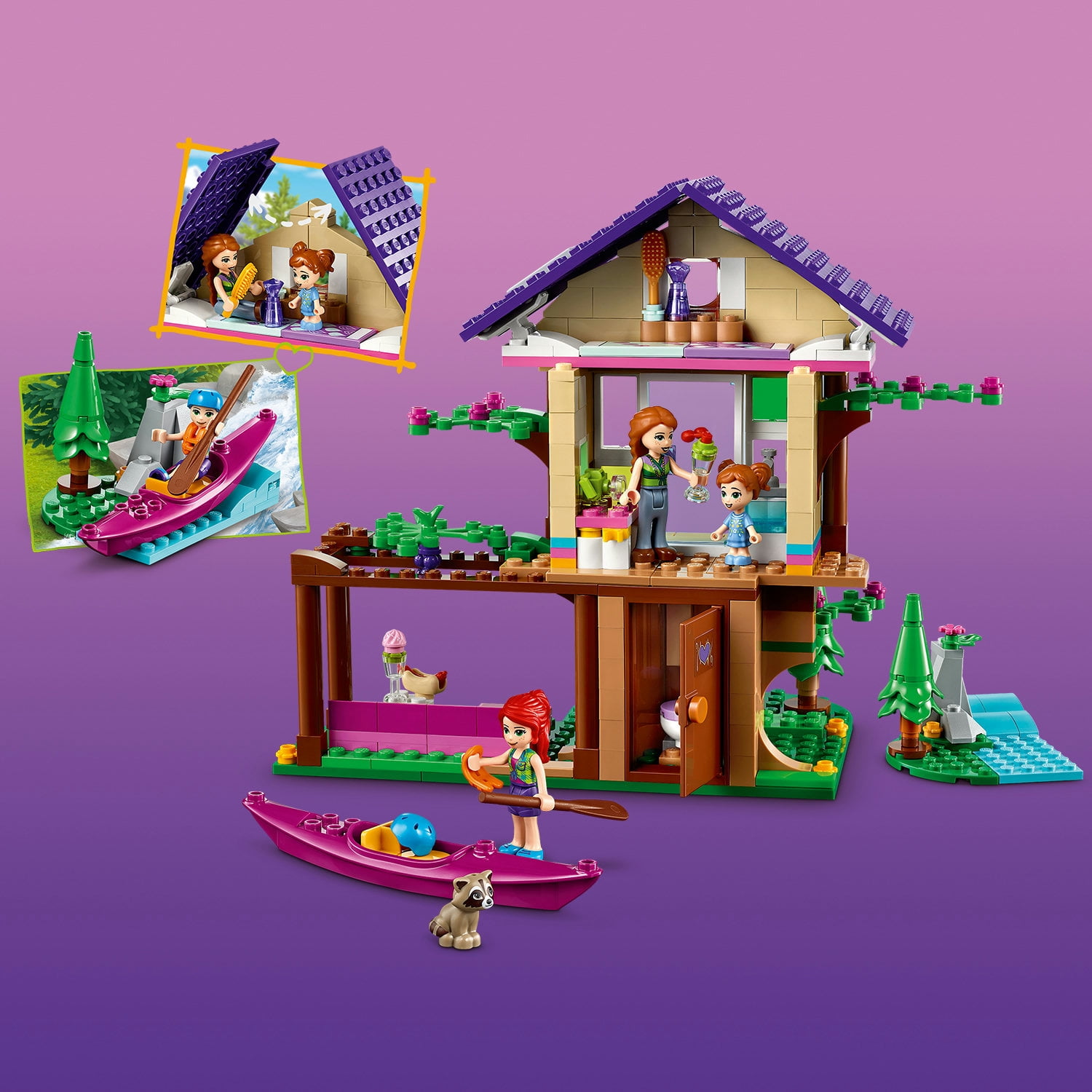 LEGO Friends Forest House 41679 Building Toy; Great Gift for Kids Who Love Nature (326 Pieces) - Image 2