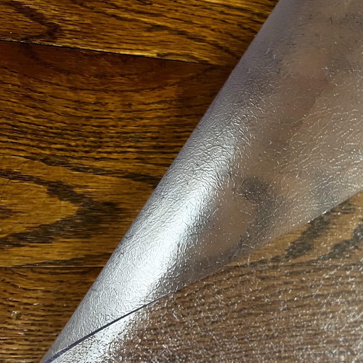 DESKU Office Desk Chair Mat – PVC Mat for Hard Floor Protection, Clear, 48 Inches x 48 Inches, Made in The USA, Home Office Supplies - Image 3