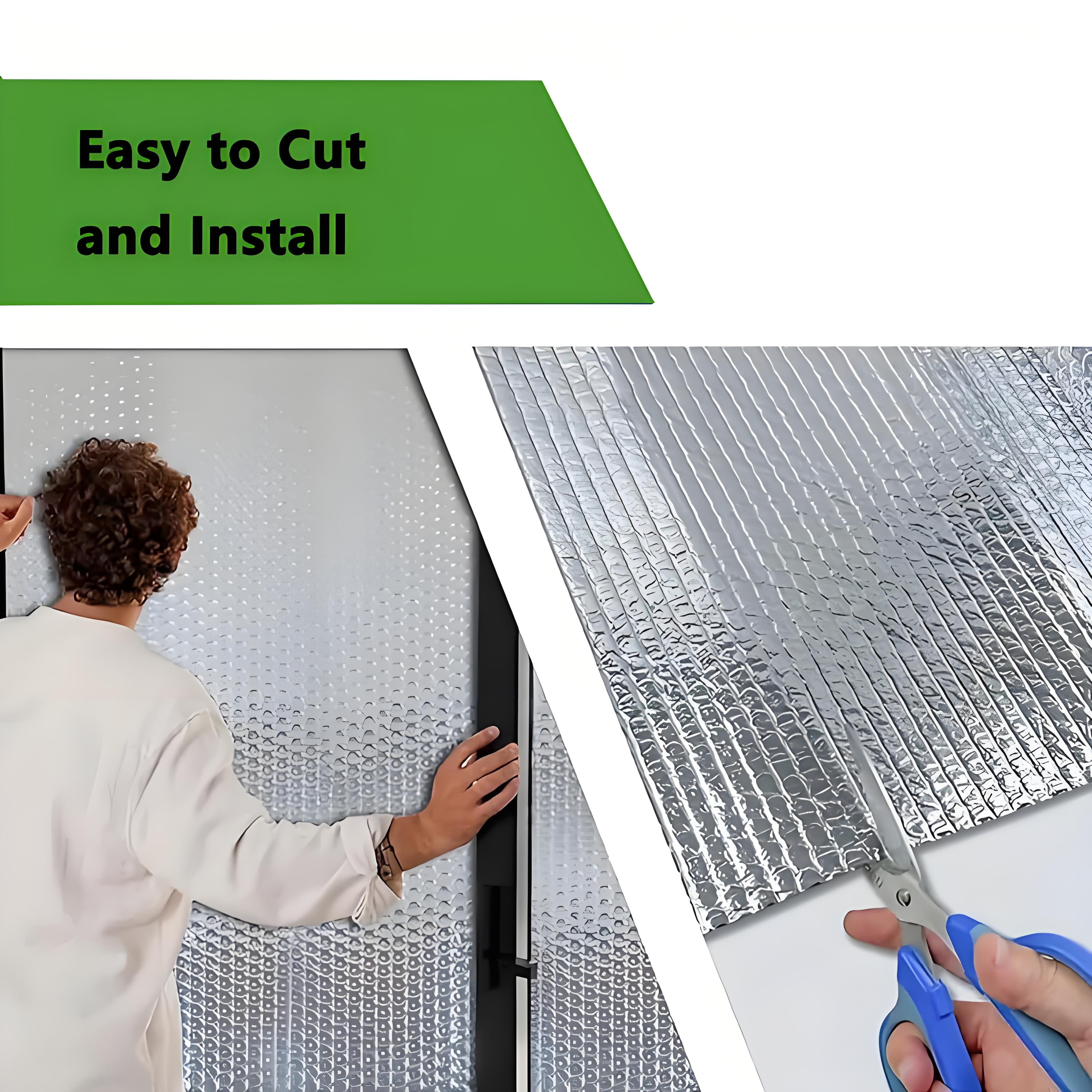 Petoto Bubble Reflective Insulation Roll, 24 in X 33 Ft Double Aluminum Foil, Window Insulation for Summer Heat, Thermal Insulation Radiant Barrier for Windows, RV, Roof, Garage Door - Image 9