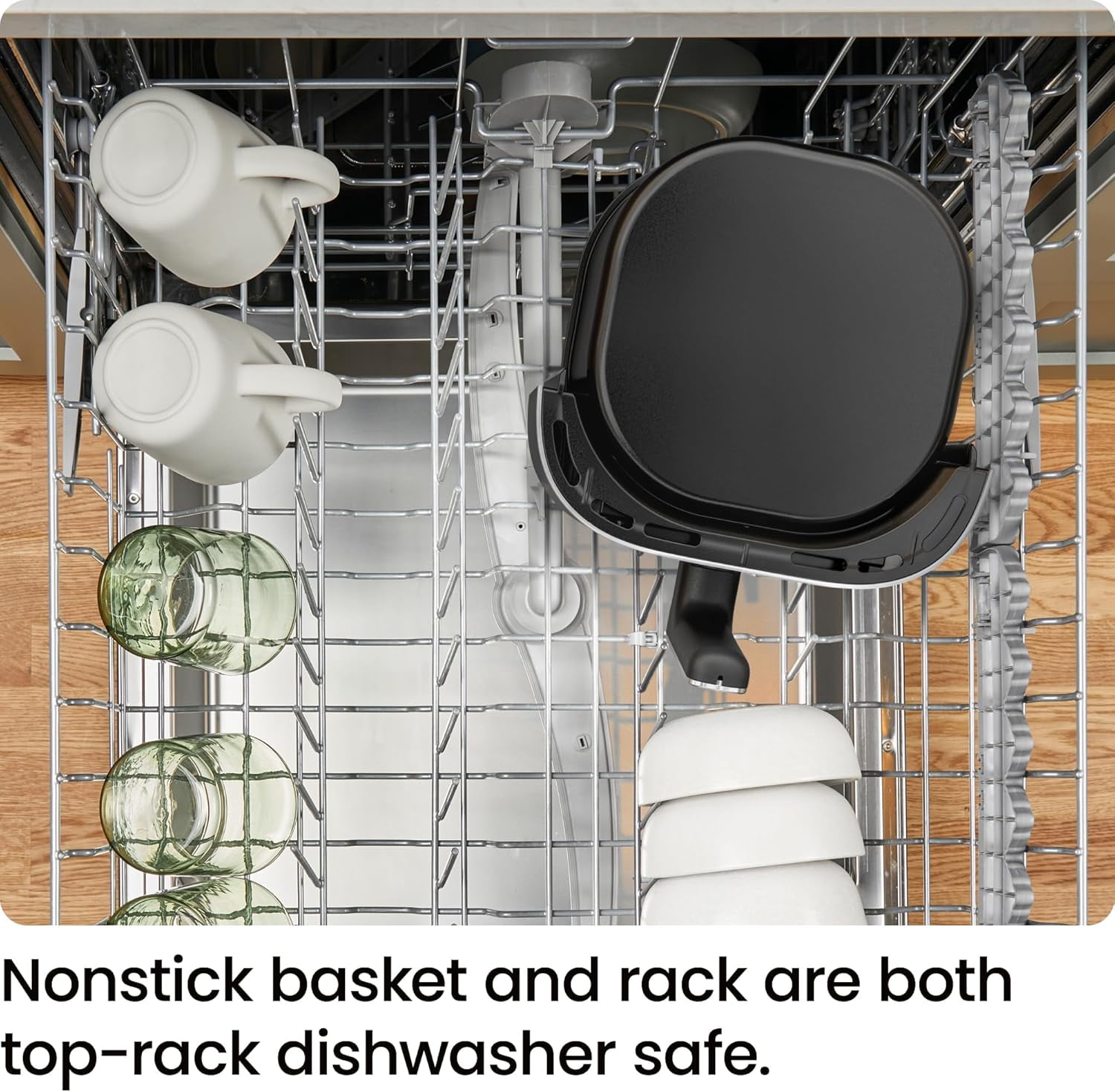 Chefman TurboFry® Touch 6-Qt Easy-View Air Fryer w/ 4 Cooking Presets and 450°F Hi-Fry Button - Gray - Image 7