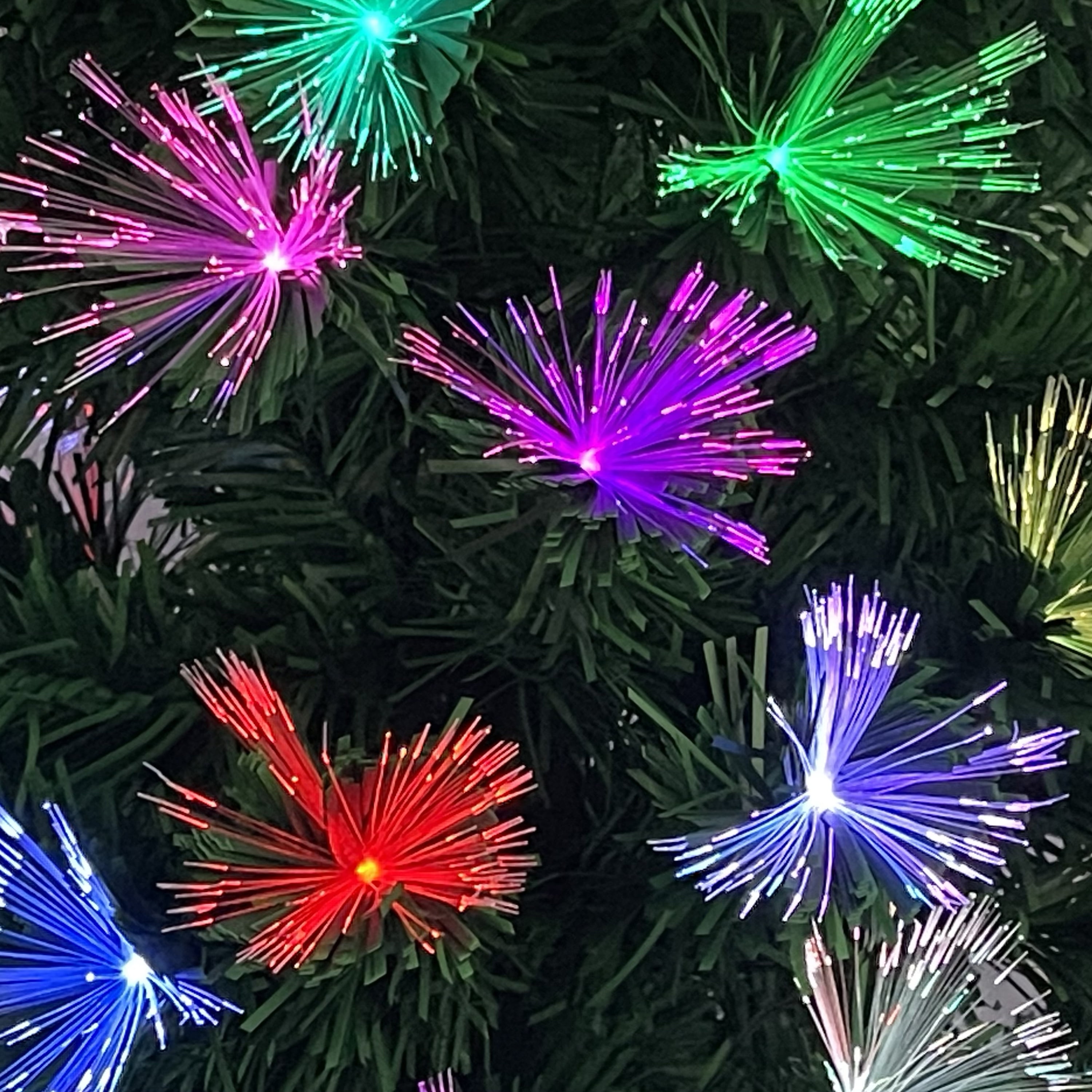 3 ft. Pre Lit Multi Color Changing Fiber Optic Tree - Image 4