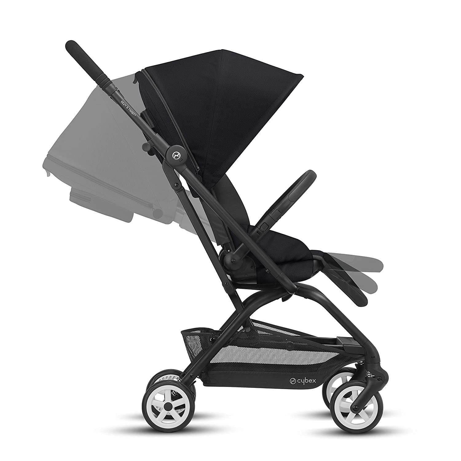Cybex Eezy S Twist Lightweight Stroller, Deep Black - Image 4