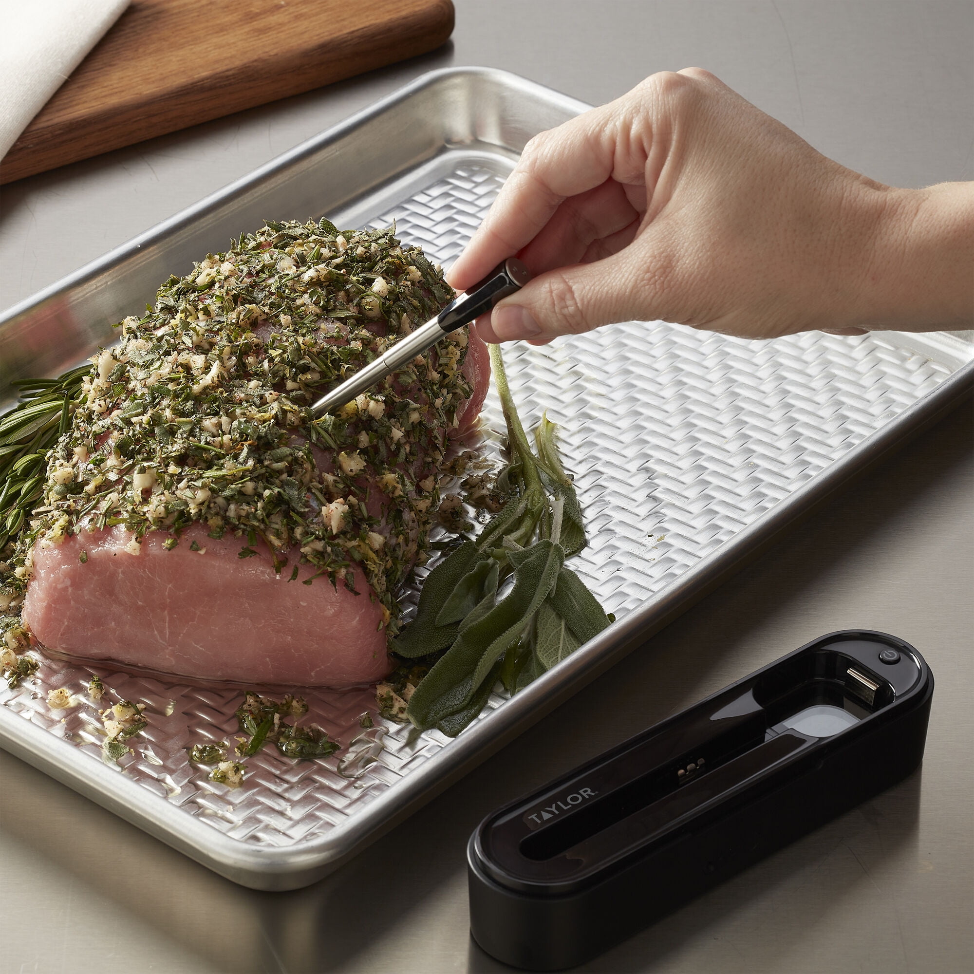 Taylor Waterproof Bluetooth Digital Wireless Grill and Meat Thermometer with Smart Probe Black - Image 19