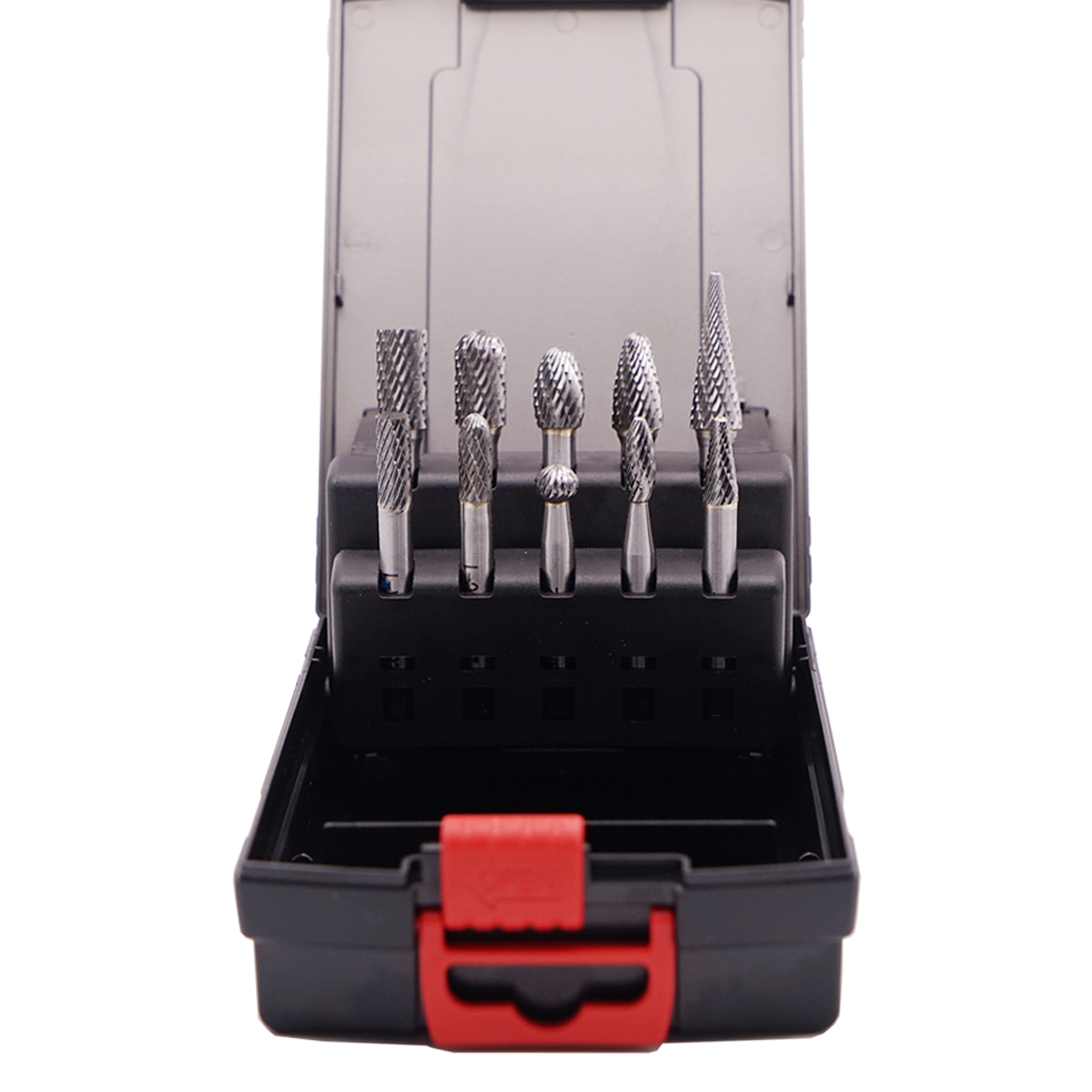 Double Cut Solid Carbide Rotary Burr Set 1/4" Shank - Image 3