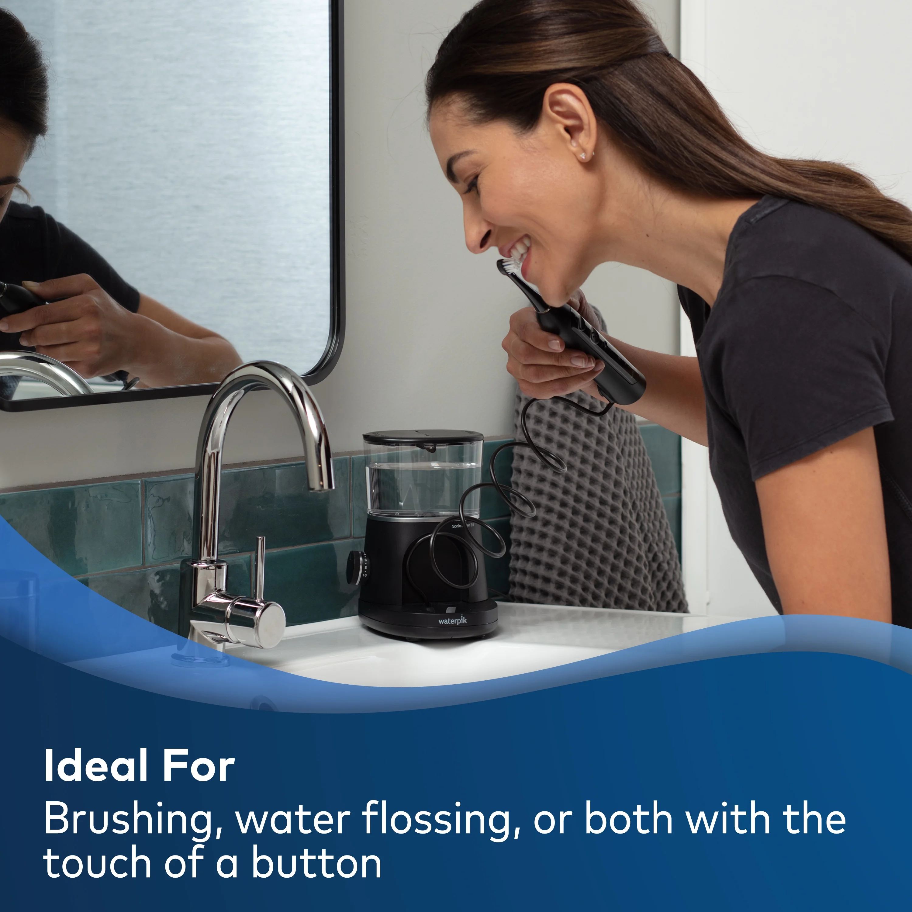 Waterpik Sonic-Fusion 2.0 Flossing Toothbrush, Electric Toothbrush & Water Flosser Combo, Black - Image 13