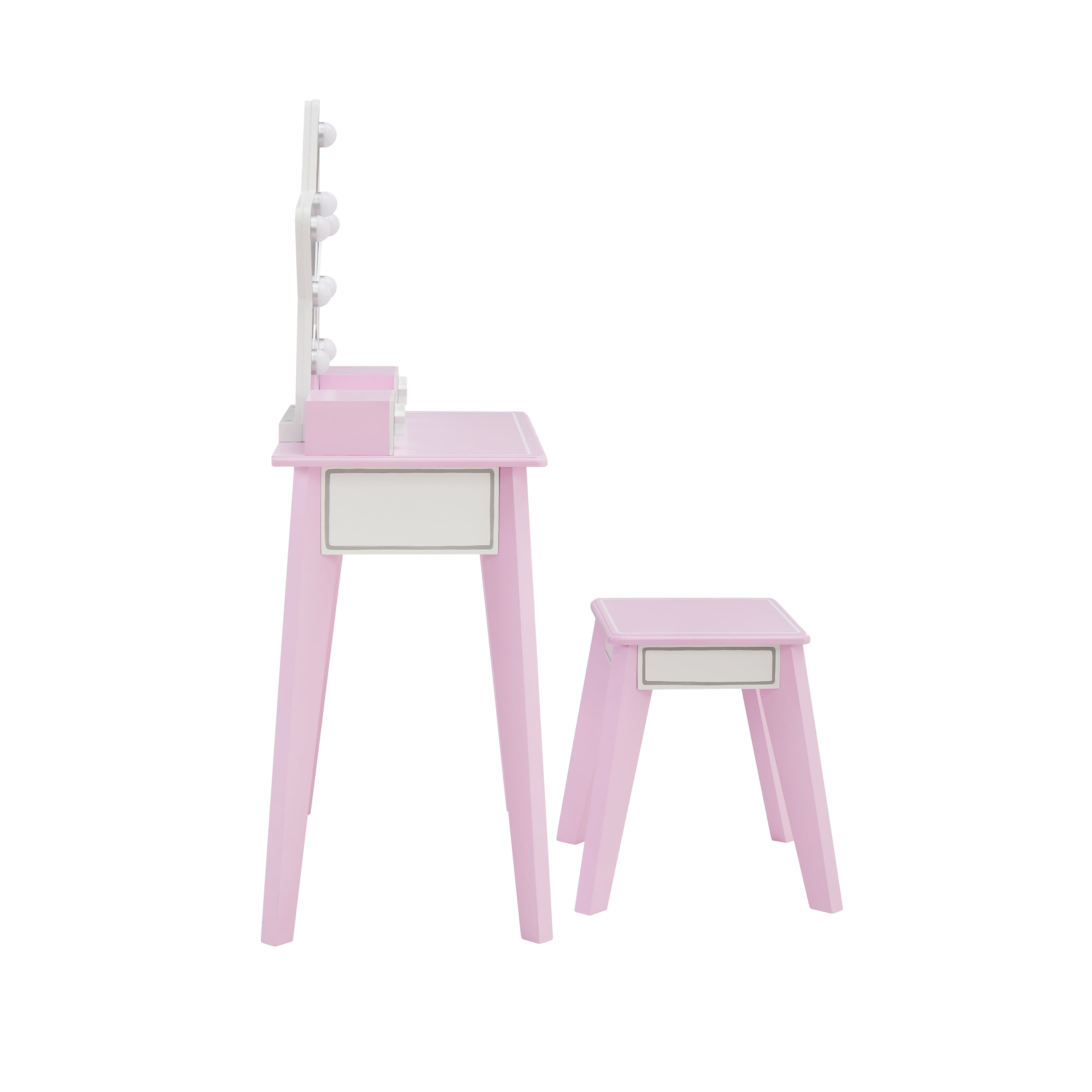 Fantasy Fields Little Princess Star Vanity with LED Lights and Mirror, Lavender - Image 3