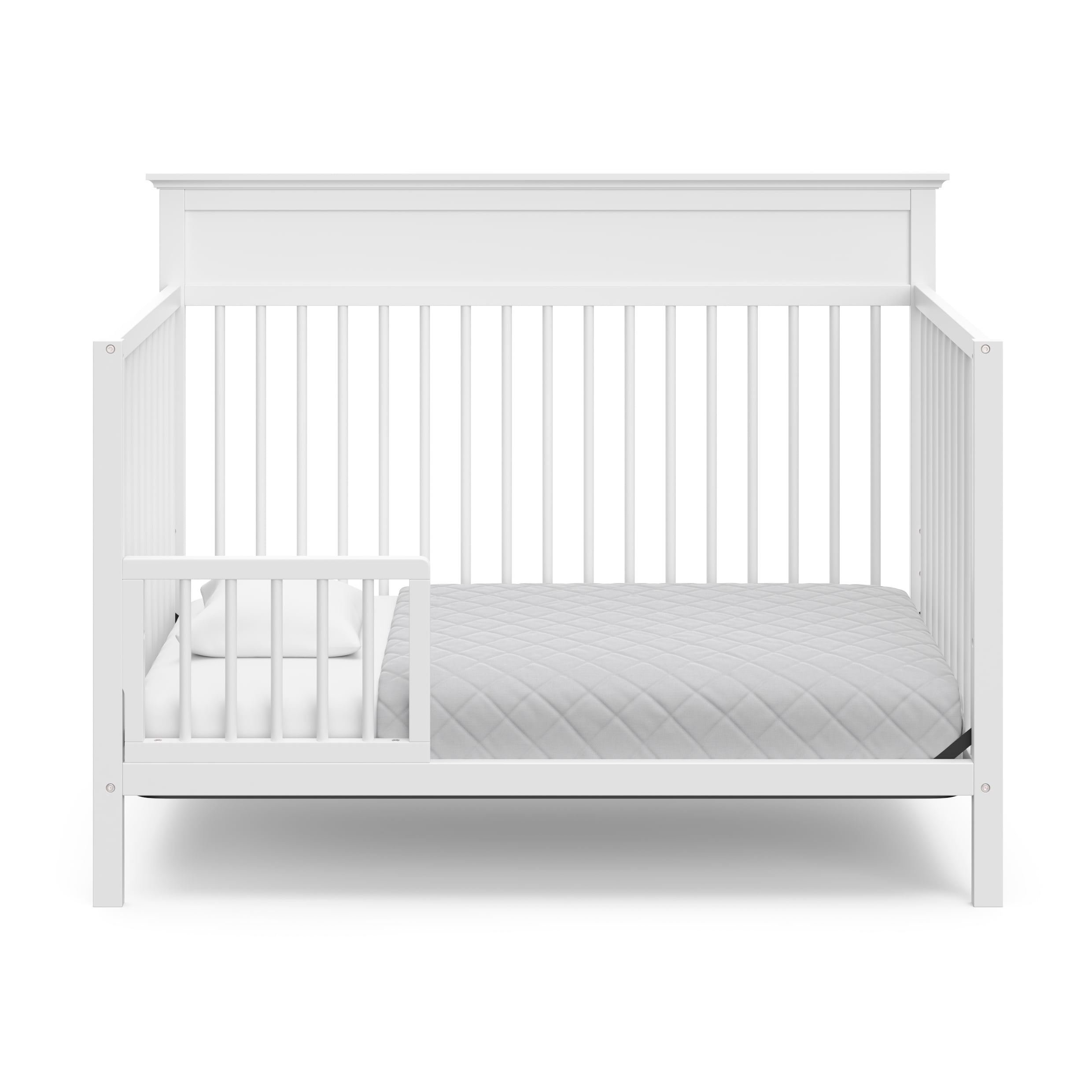 Storkcraft Horizon 5-in-1 Convertible Baby Crib, White - Image 12