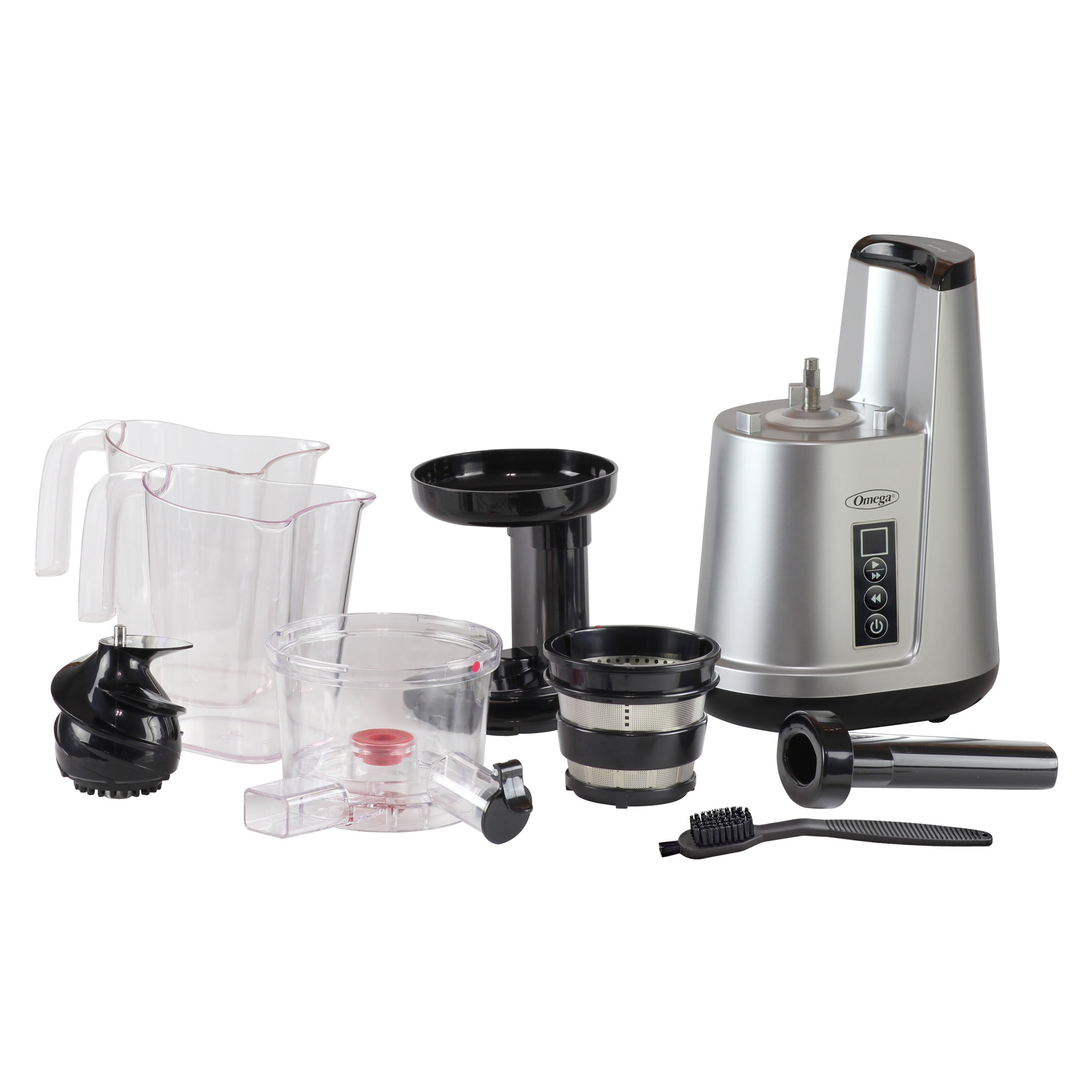 Omega Vertical Cold Press Compact Masticating Juicer, Low-Speed 3-Stage Auger, in Silver (JC3000SV13) - Image 5