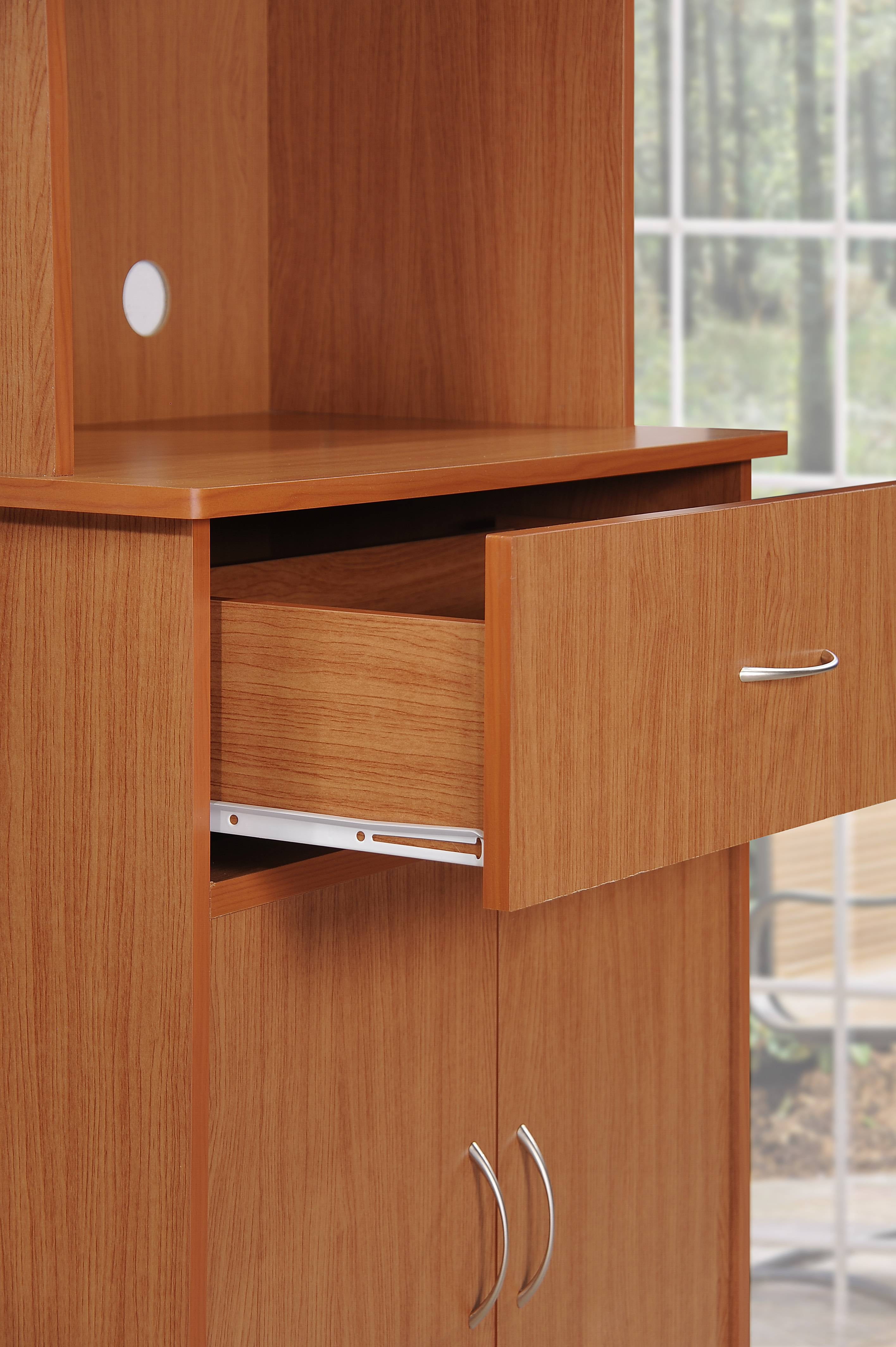 Hodedah Free Standing Kitchen Cabinet, Cherry - Image 2