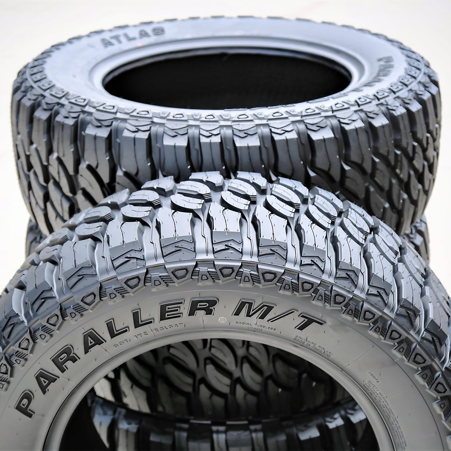 Atlas Paraller M/T LT 285/70R17 Load E 10 Ply MT Mud Tire Fits: 2021-23 Jeep Wrangler Unlimited Rubicon 392, 2018-20 Jeep Wrangler Unlimited Rubicon - Image 3