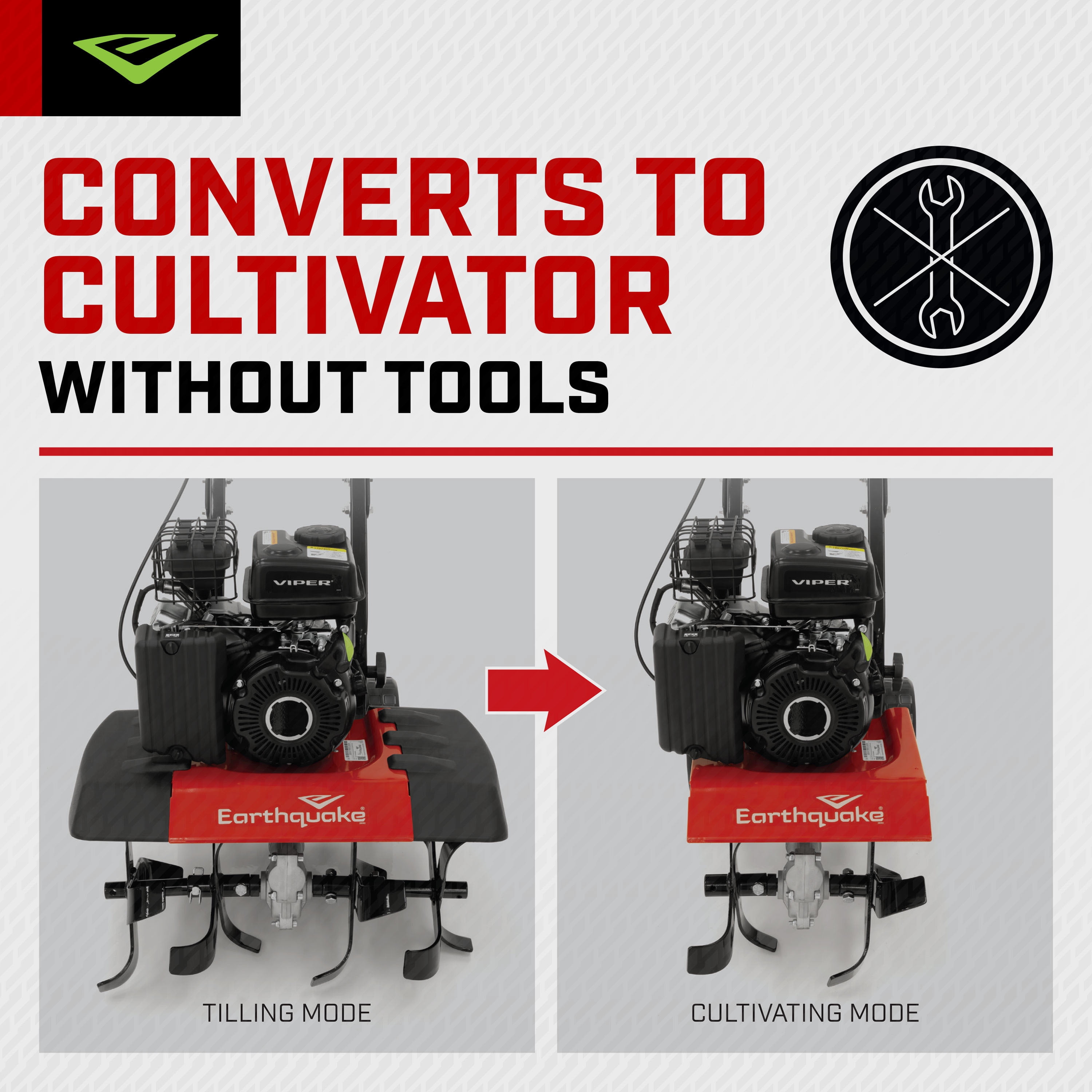 Earthquake Versa Front Tine Tiller, 99cc 4-Cycle Viper Engine - Image 6