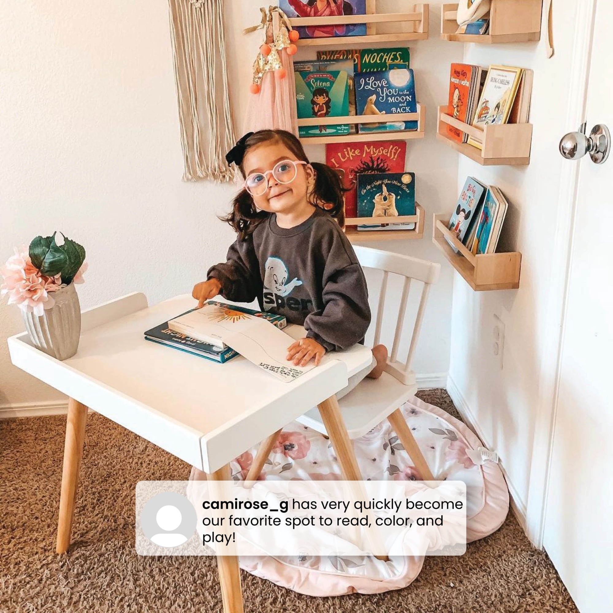 Delta Children Essex Desk & Chair Set, Green Guard Gold Certified, Greenguard Gold Certified, Grey/Natural - Image 8