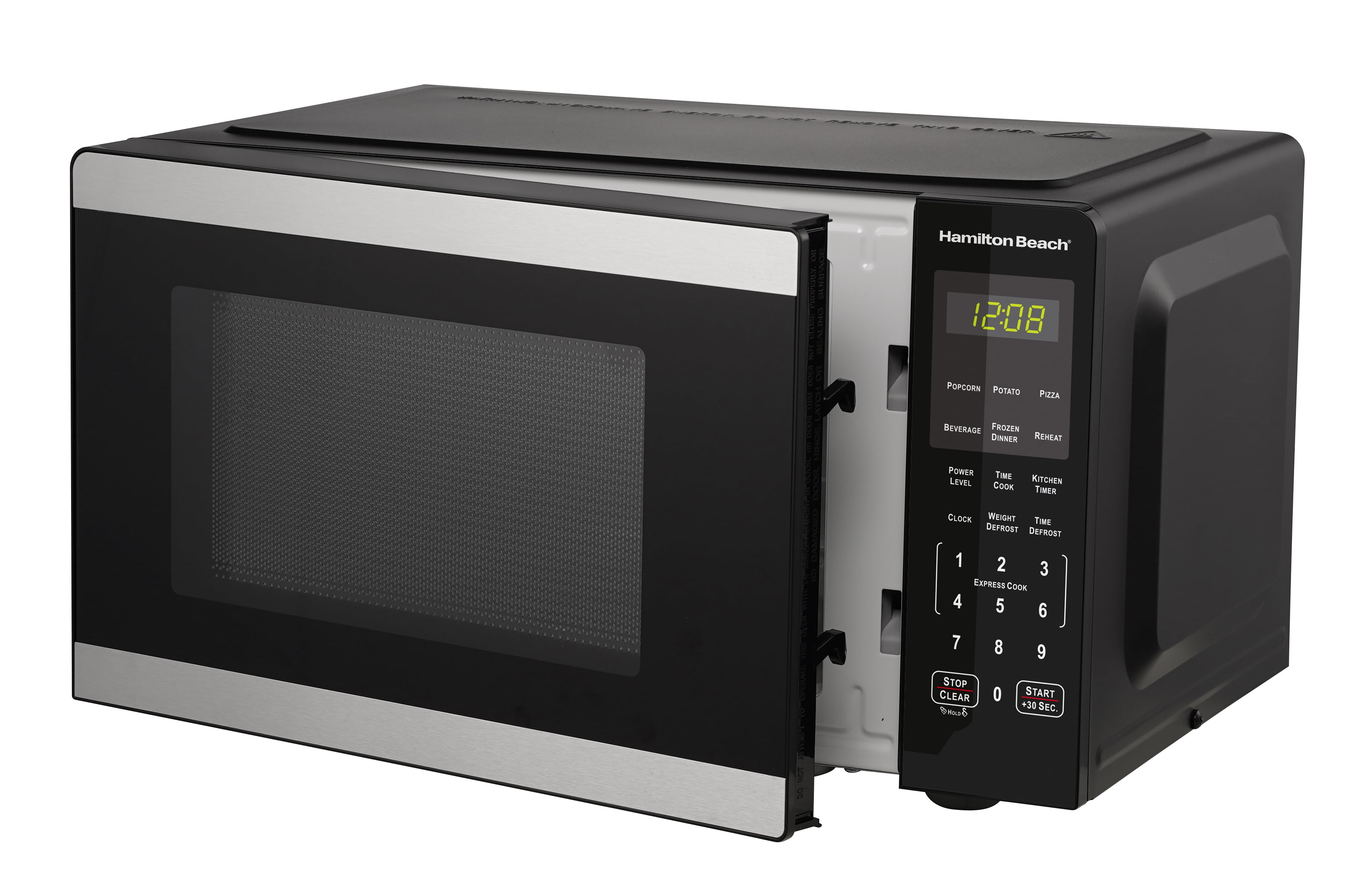 Hamilton Beach 0.9 Cu ft Countertop Microwave Oven, Stainless Steel, New - Image 7