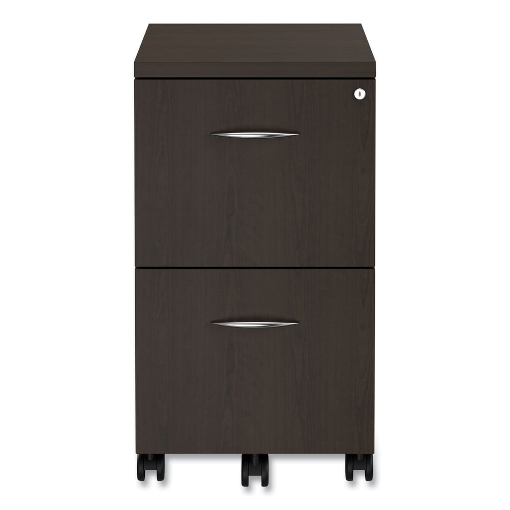 Alera 2 Drawers Vertical Lockable Filing Cabinet, Espresso - Image 4