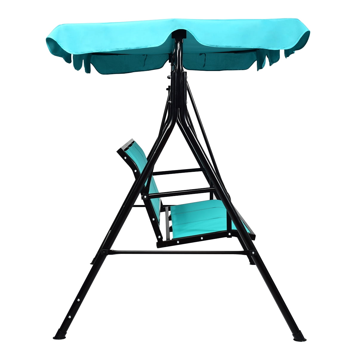 Costway 3 Person Patio Swing Canopy Yard Furniture - Image 3