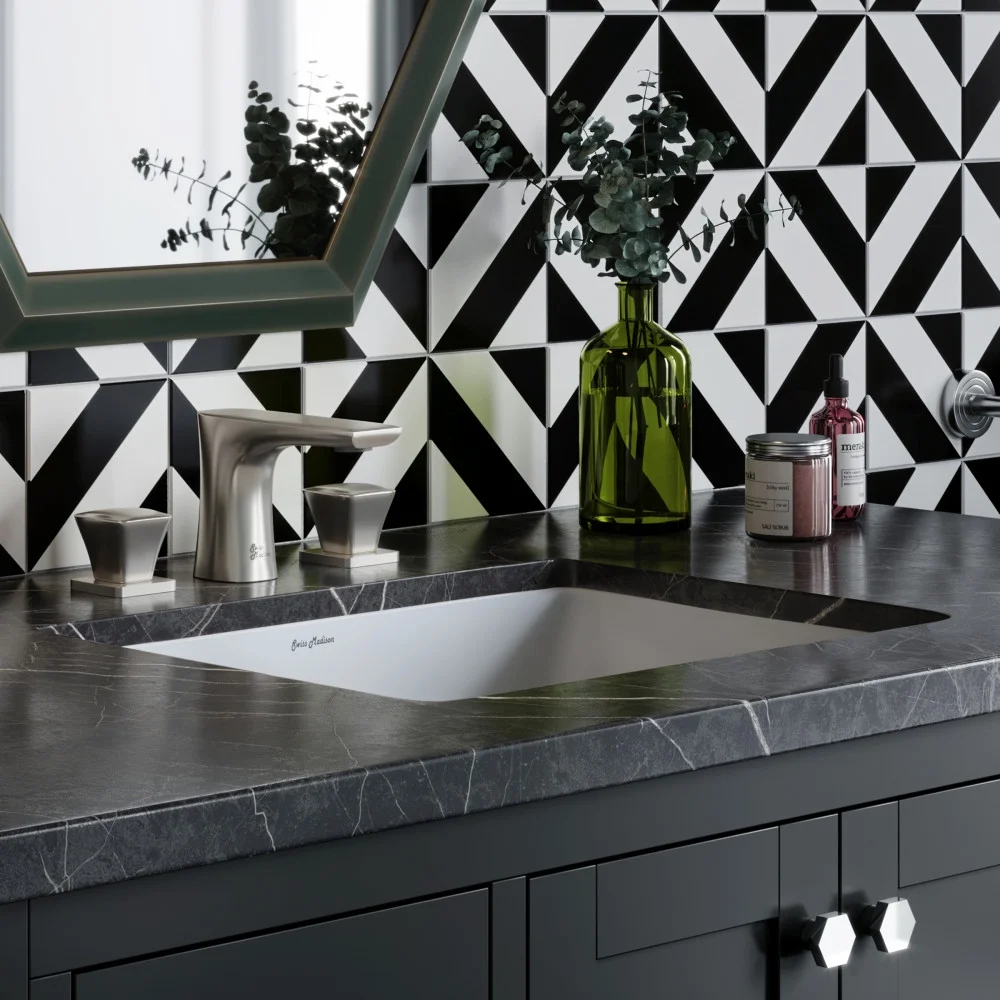 Plaisir 18.5 Rectangular Under-Mount Bathroom Sink - Image 7