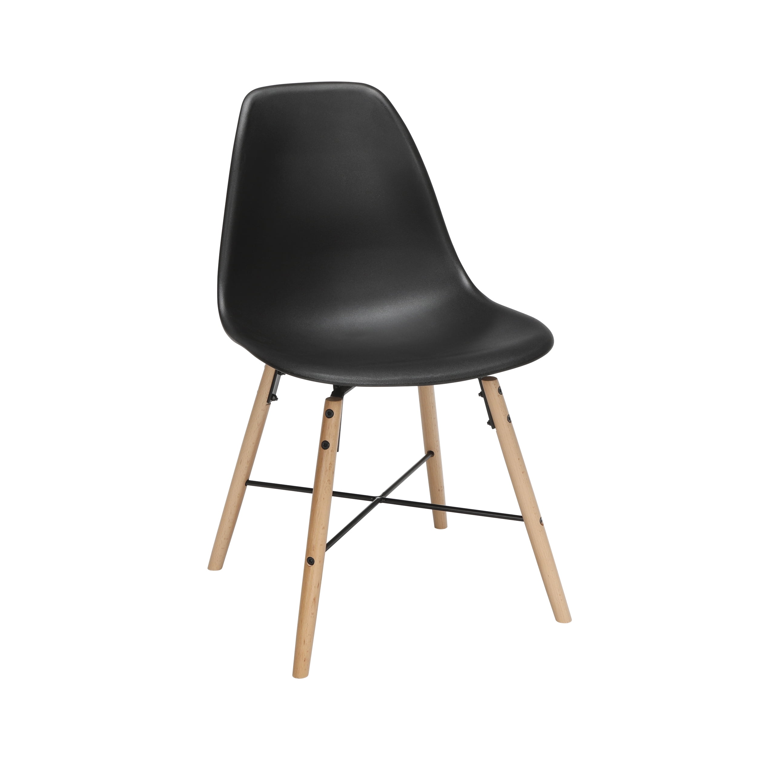 Black Plastic Dining Chair 4PK - Image 7
