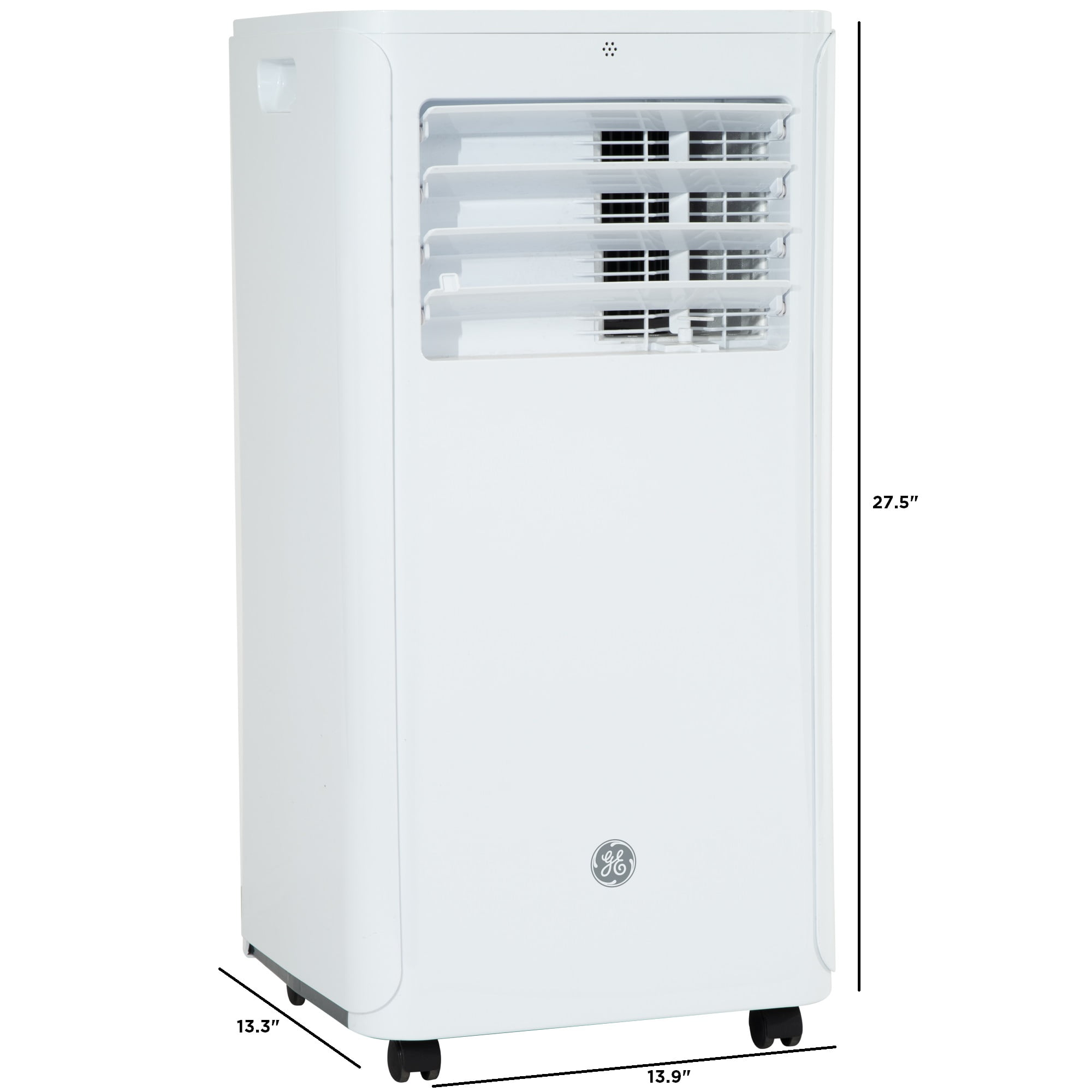 GE 6,100 BTU (9,000 BTU Ashrae) Portable Air Conditioner with Dehumidifier and Remote, White - Image 3