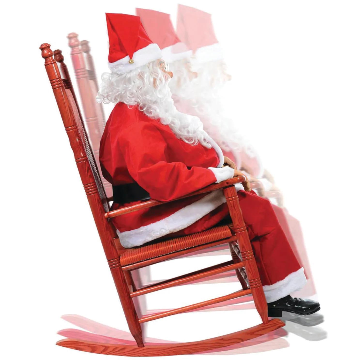 Seasonal Visions Rocking Santa Claus Animated Christmas Decoration - 54 in - Image 2