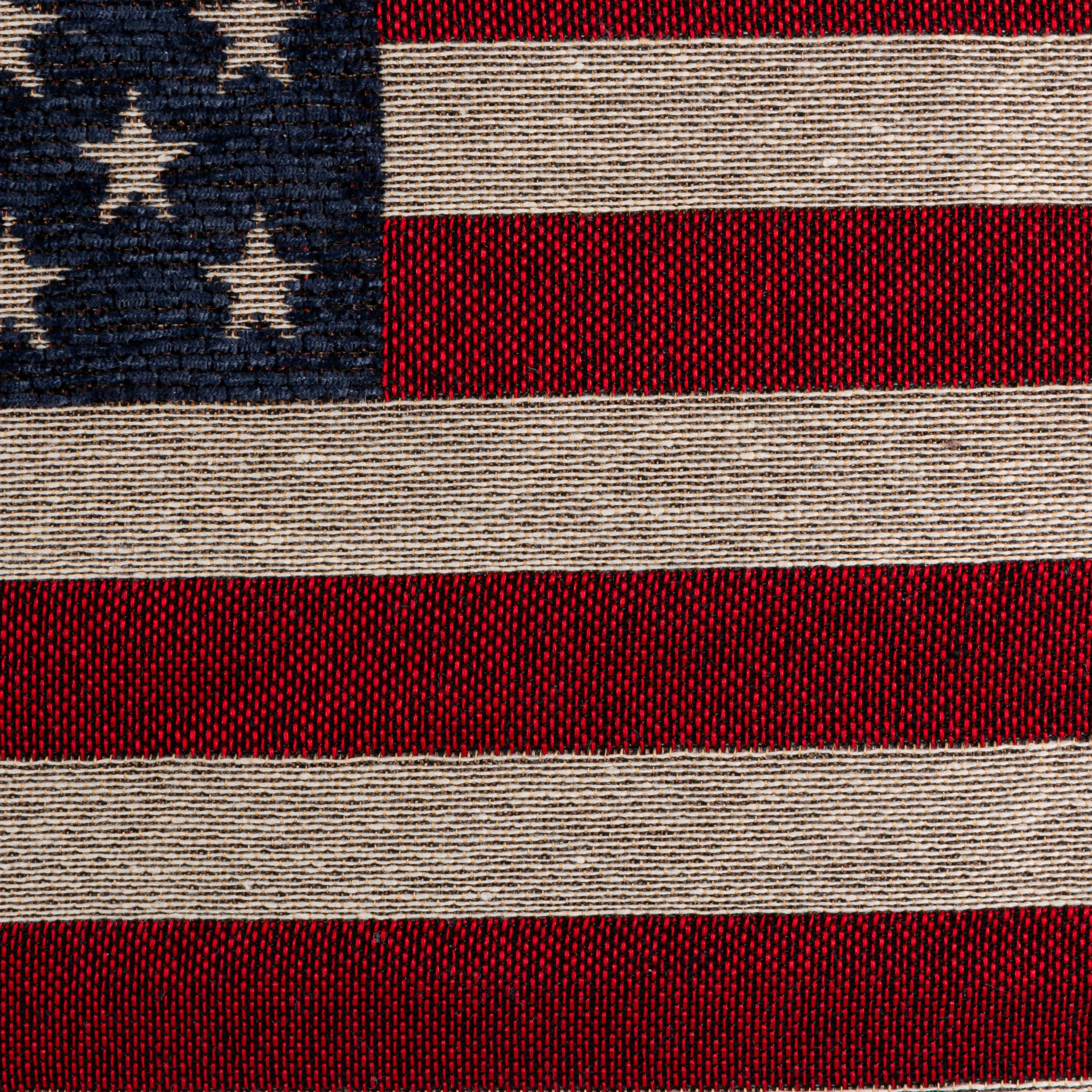 23.6 in Jacquard Patriotic Flag Throw Pillow - Image 6