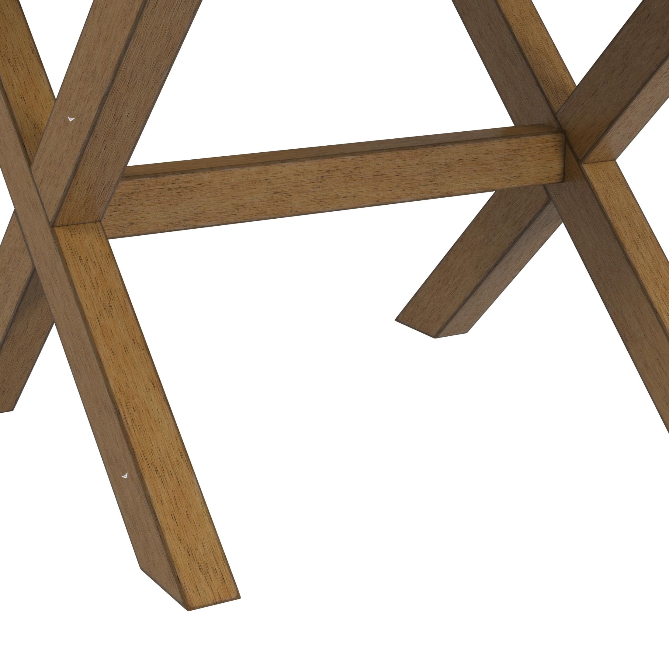 Hillsdale Furniture Somerset Backless Wood Vanity Stool, Dark Driftwood - Image 2