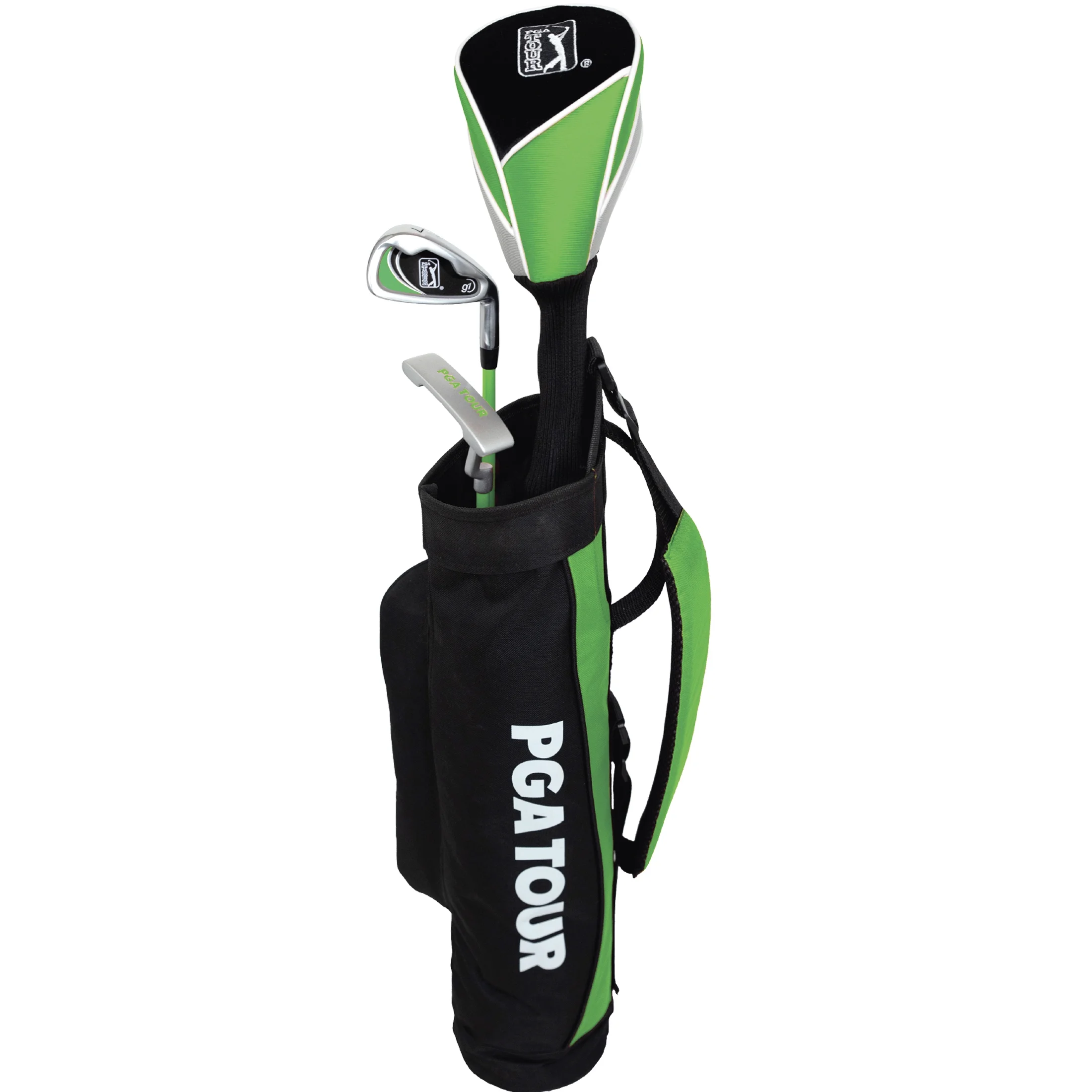 PGA Tour G1 Series Kids Green Golf Club Set with 3 Clubs, Carry Bag & 5 Total Pieces, Heights 3'6" - 4'1", Ages 3-5 - Image 6