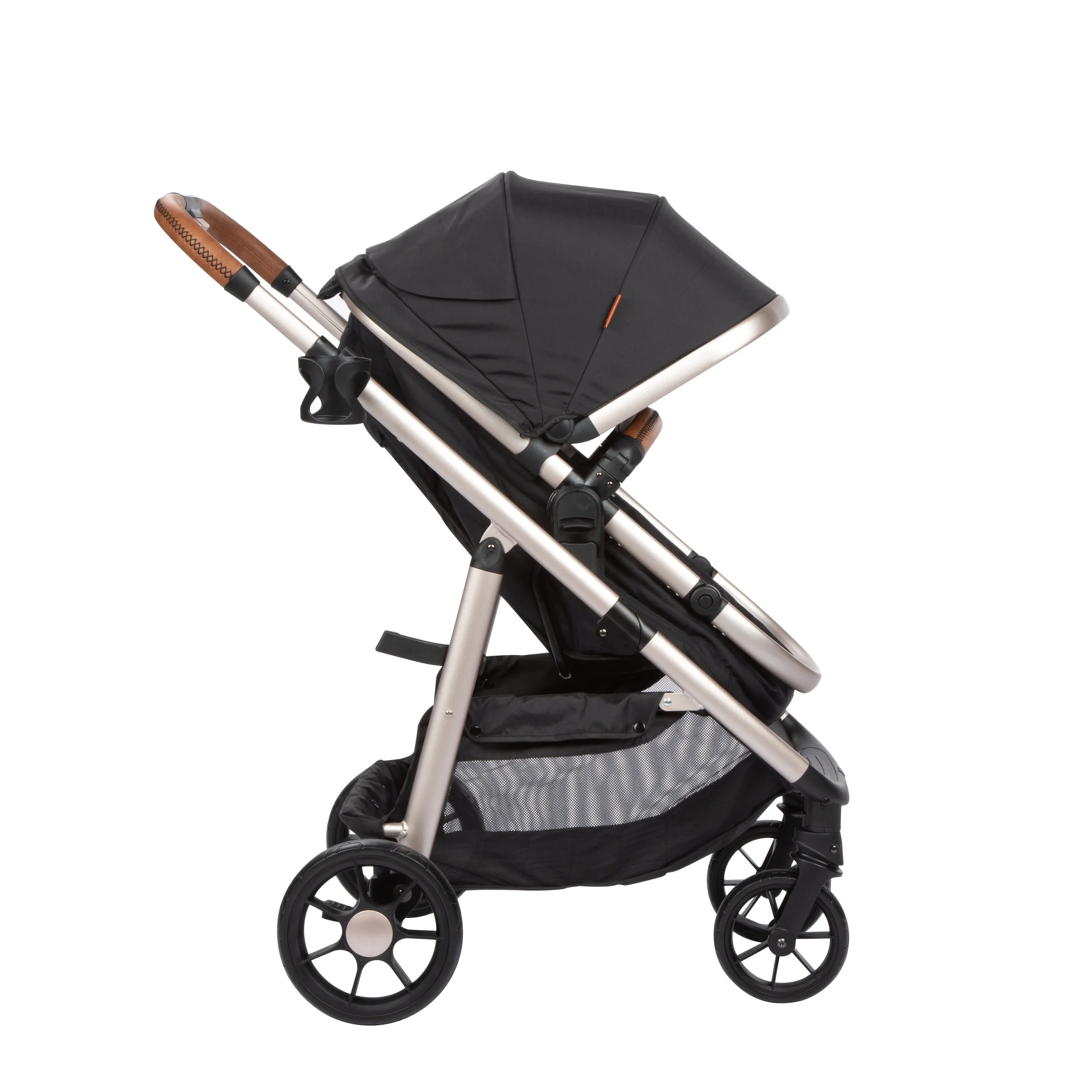 Monbebe 6-in-1 Modular Travel System, Black & Gold, Infant & Toddler, Unisex - Image 17