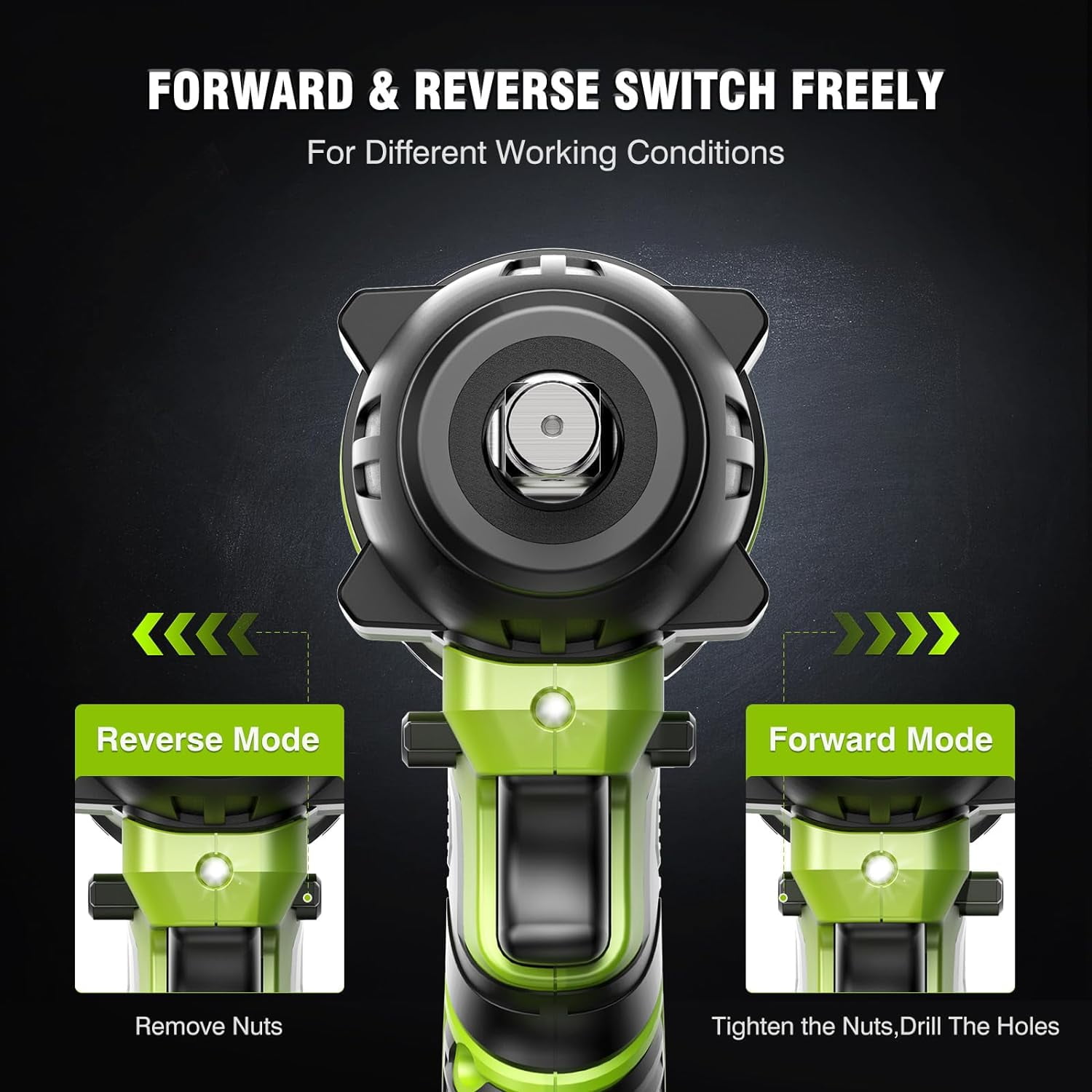 ATUPEN Cordless Drill Set, 21V Electric Power Drill with Battery and Charger for Women, 3/8" Keyless Chuck - Image 5