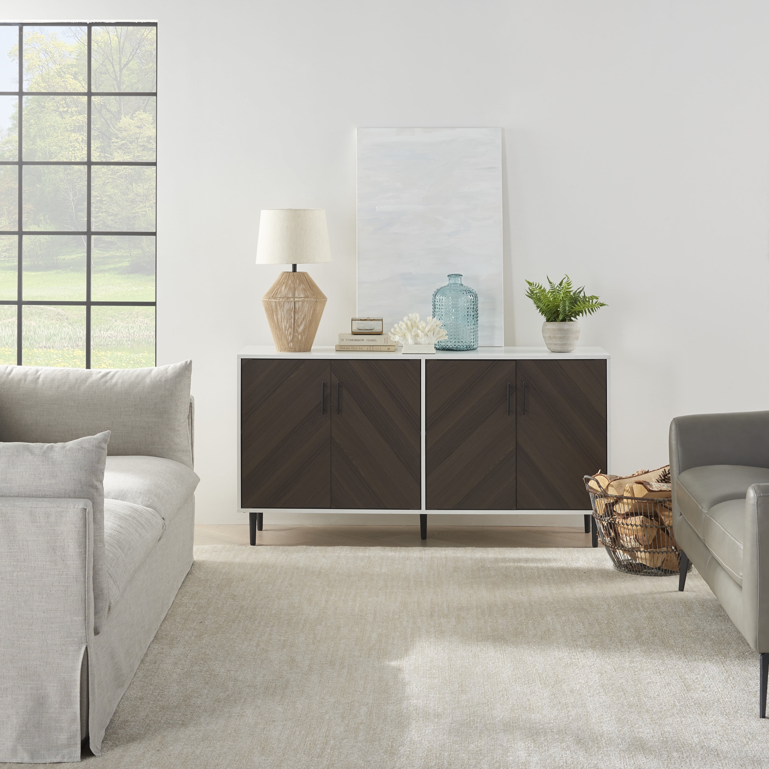 Nourison 23" Natural Woven Jute Rope Table Lamp, Farmhouse, Boho, Coastal for Bedroom, Living Room, Dining Room, End Table Lamp - Image 2