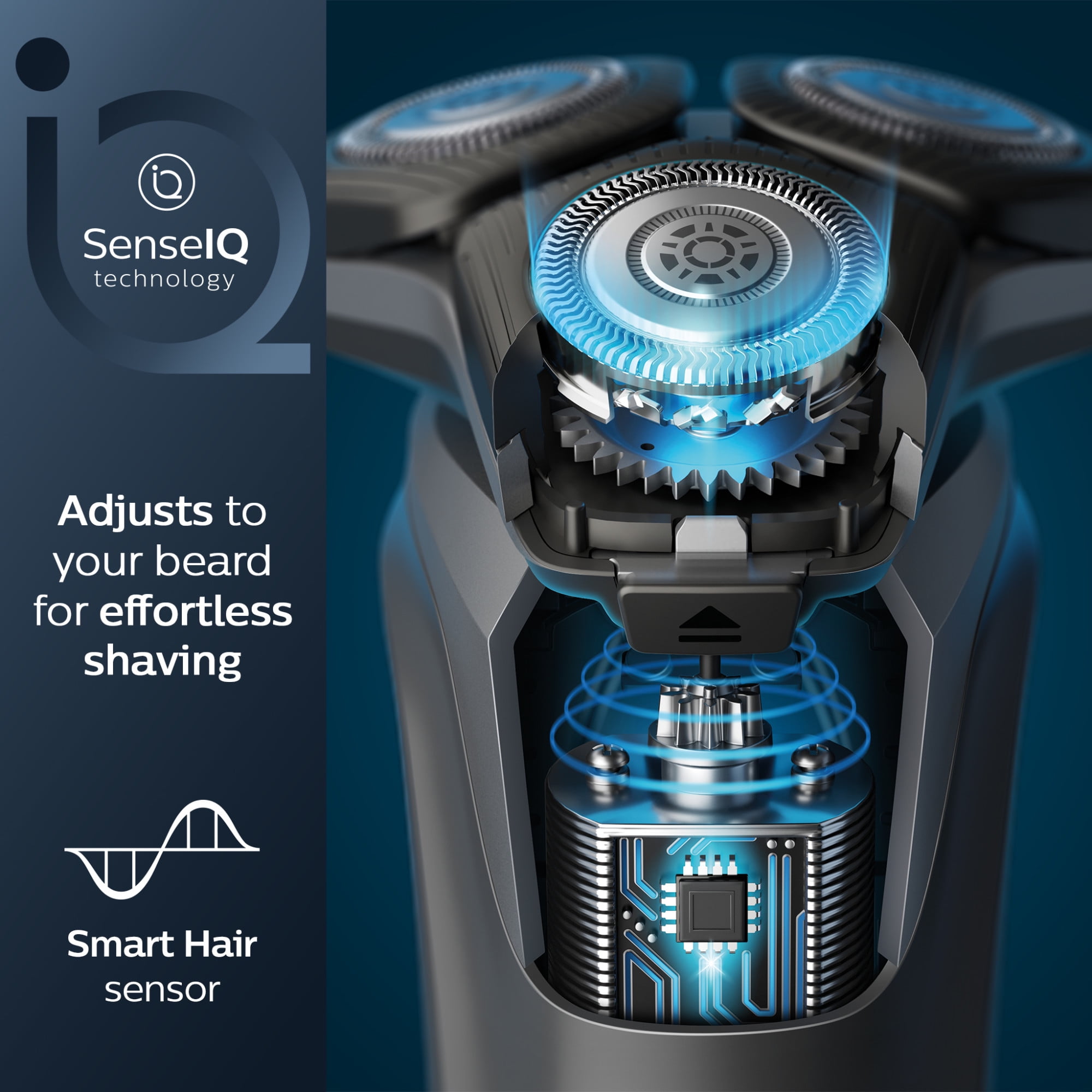 Philips Norelco Shaver 5300, Rechargeable Wet & Dry Shaver with Pop-Up Trimmer, S5588/81 - Image 11